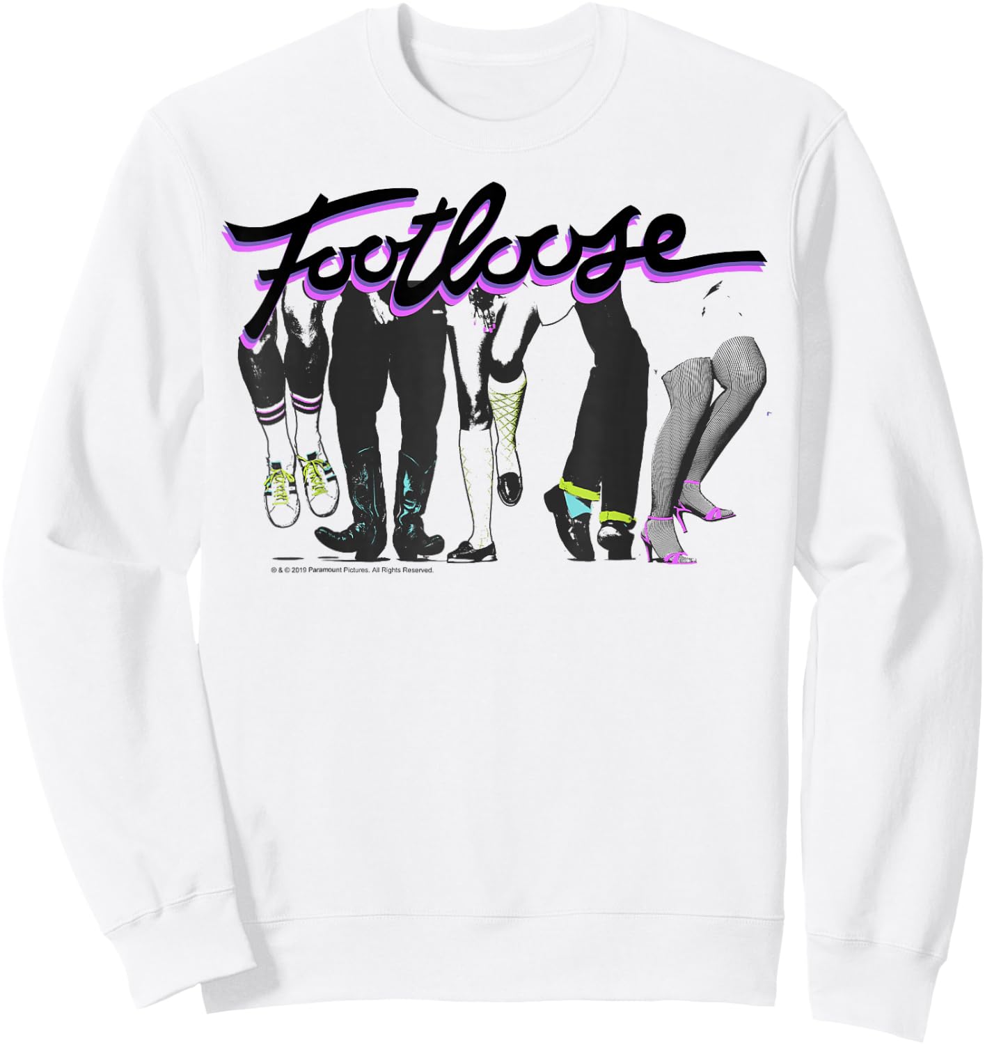 Footloose Dancing Feet Title Logo Sweatshirt - Sweatshirt | White