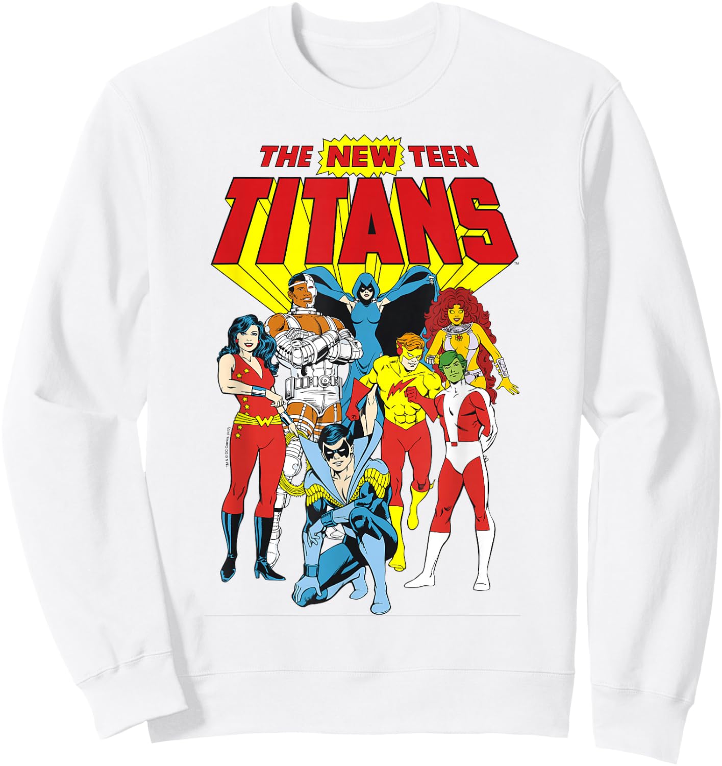 Justice League New Teen Titans Small Sweatshirt - Sweatshirt | White