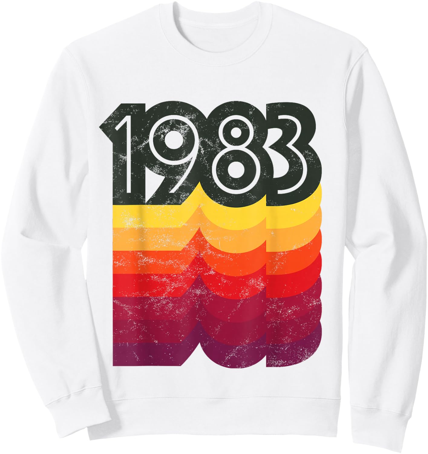 Birthday 80s Style Retro 1983 Sweatshirt - Sweatshirt | White