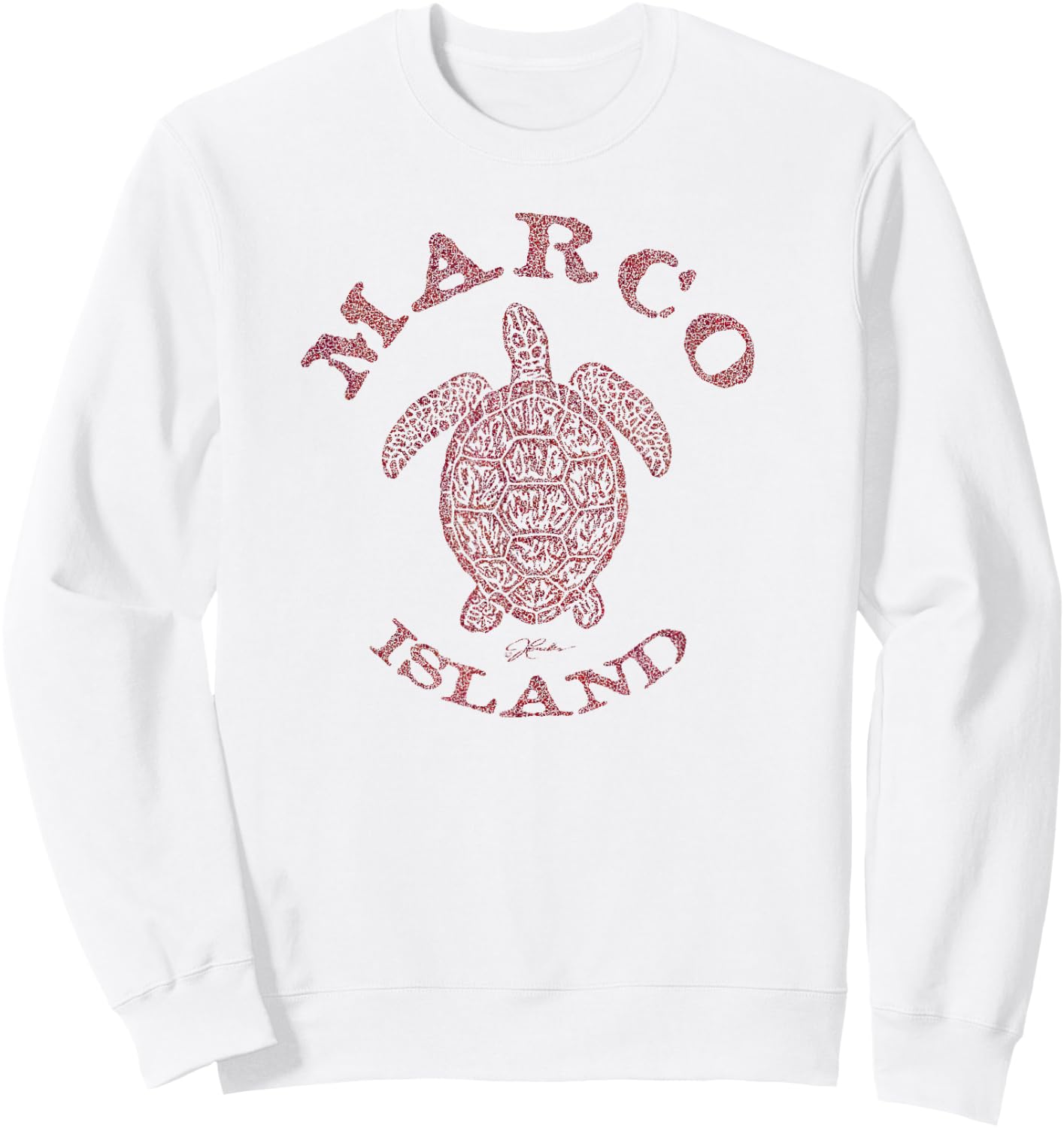 JCombs: Marco Island, FL, Sea Turtle Sweatshirt - Sweatshirt | White