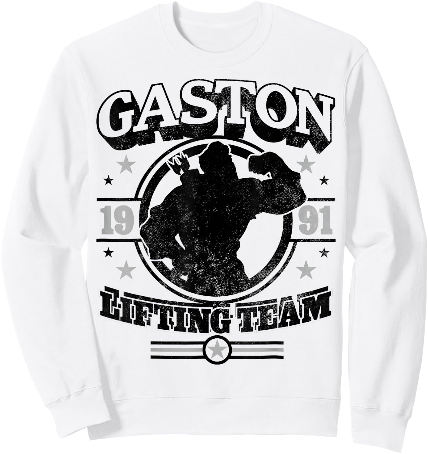 Disney Beauty and The Beast Gaston Graphic Sweatshirt - Sweatshirt | White