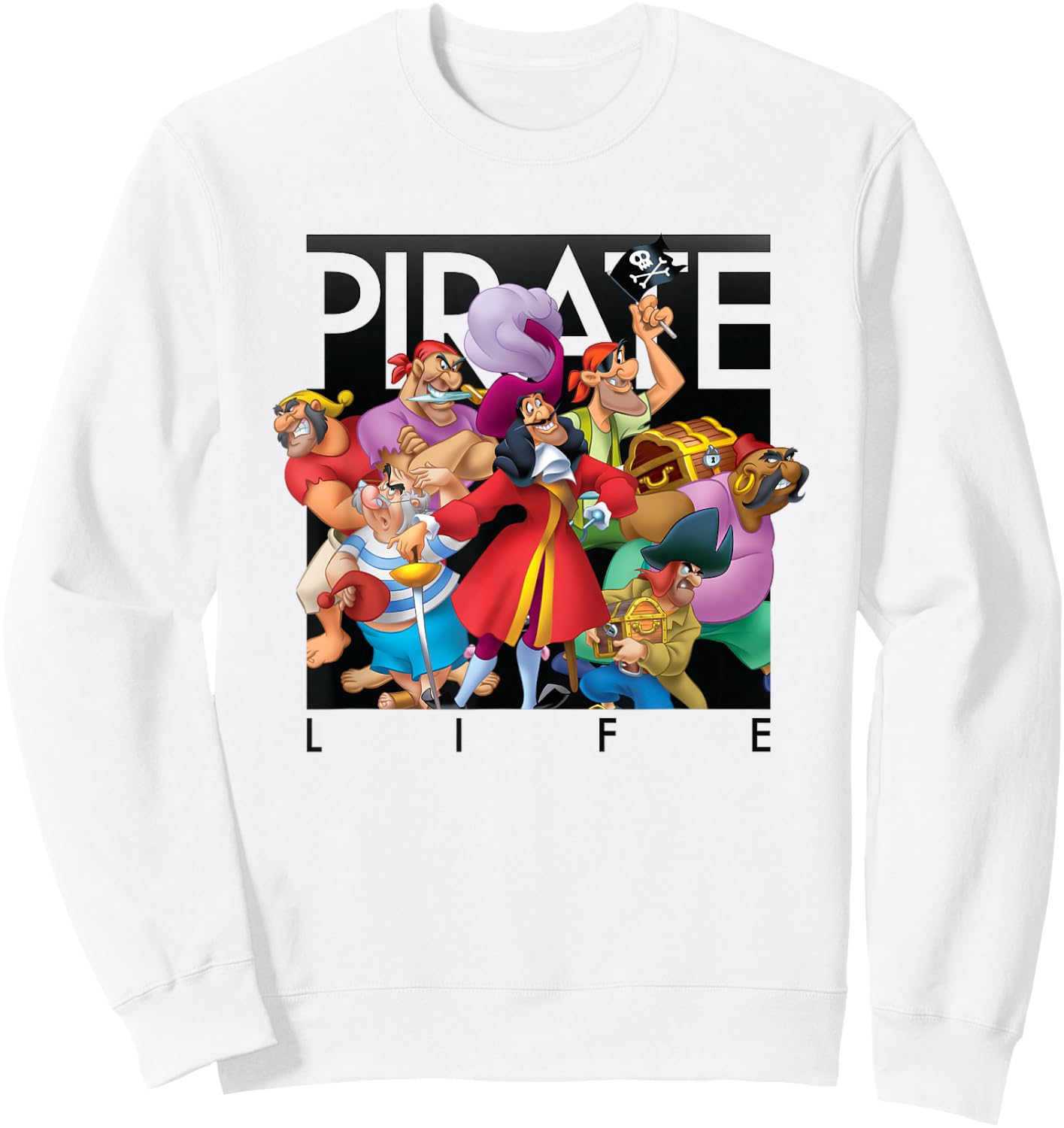 Disney - Pirate Life Captain Hook Sweatshirt - Sweatshirt | White