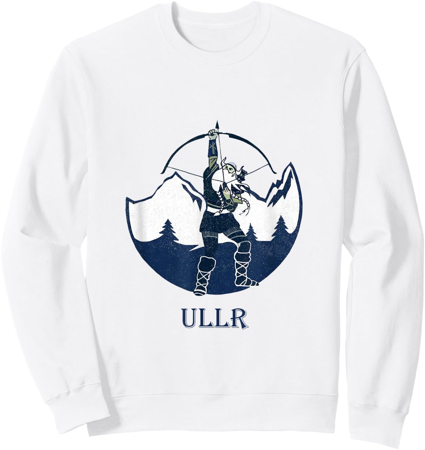 Ullr Norse God Of Archery Vintage Norwegian Hunting Sweatshirt - Sweatshirt | White