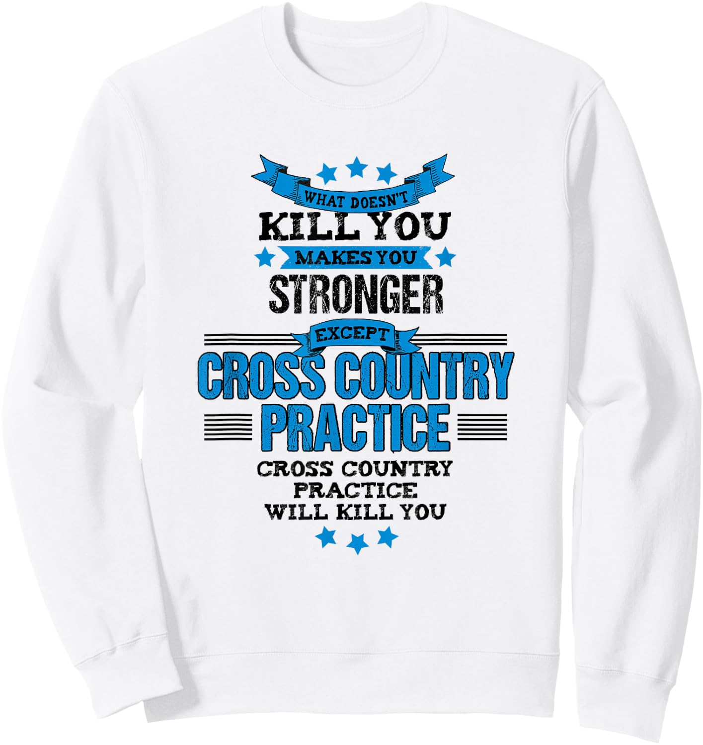 Cross Country Runner XC Funny Team Coach Gift Sweatshirt - Sweatshirt | White