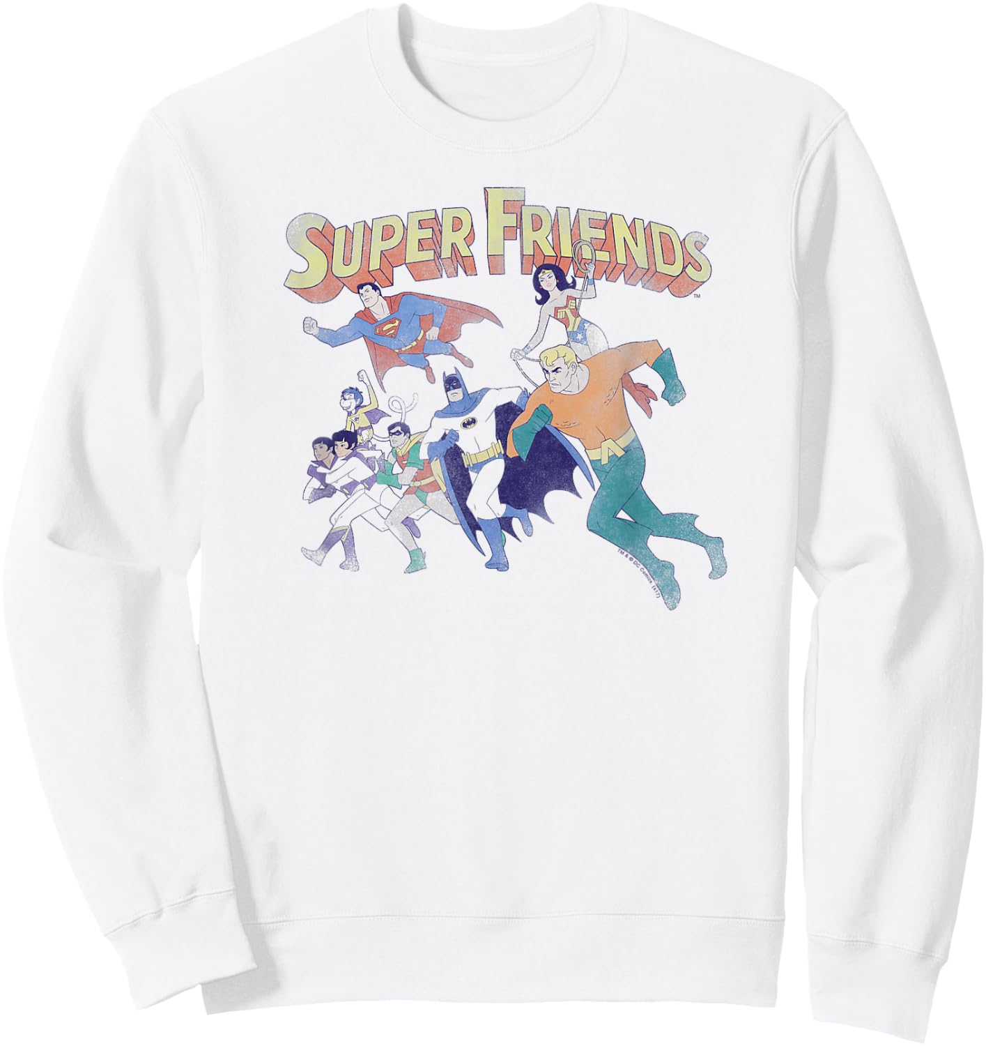 Justice League Super Friends Sweatshirt - Sweatshirt | White