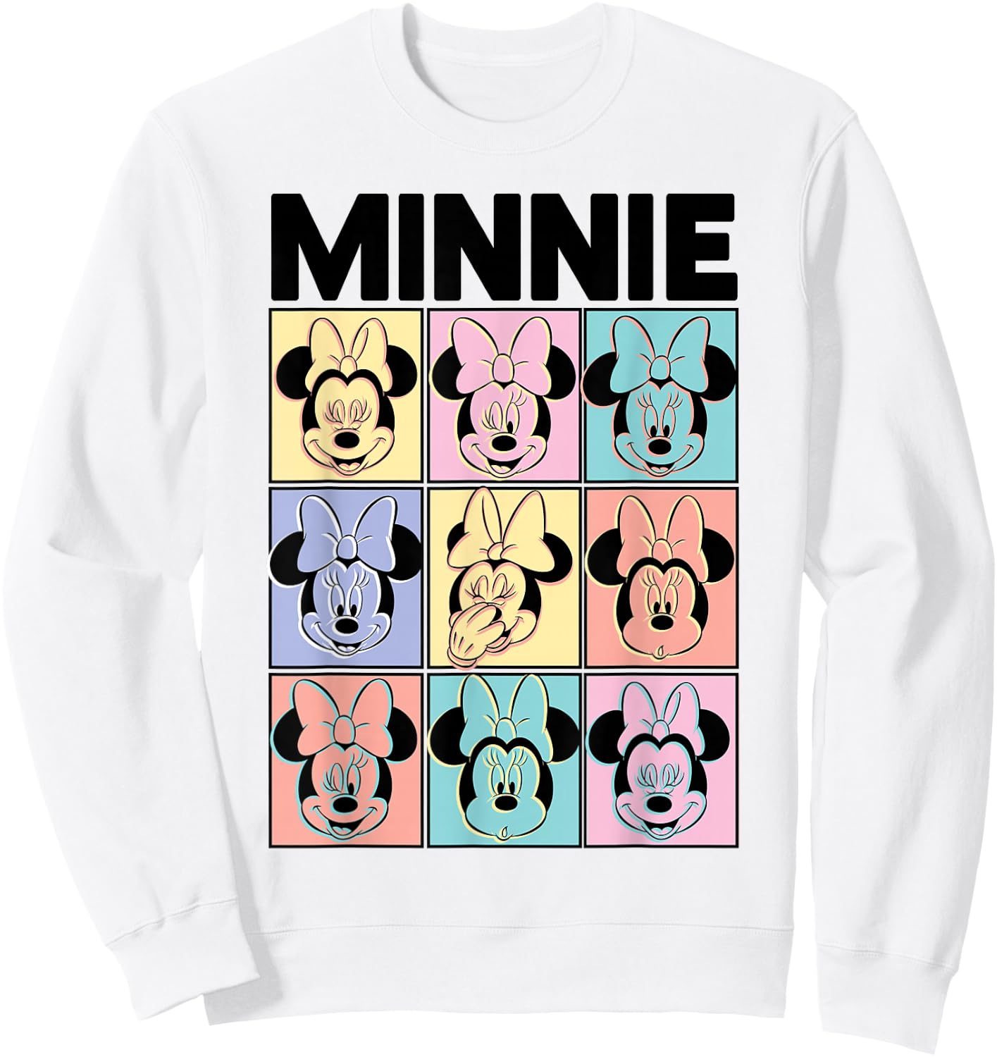 Disney - Minnie Mouse Pastel Boxes Sweatshirt - Sweatshirt | White
