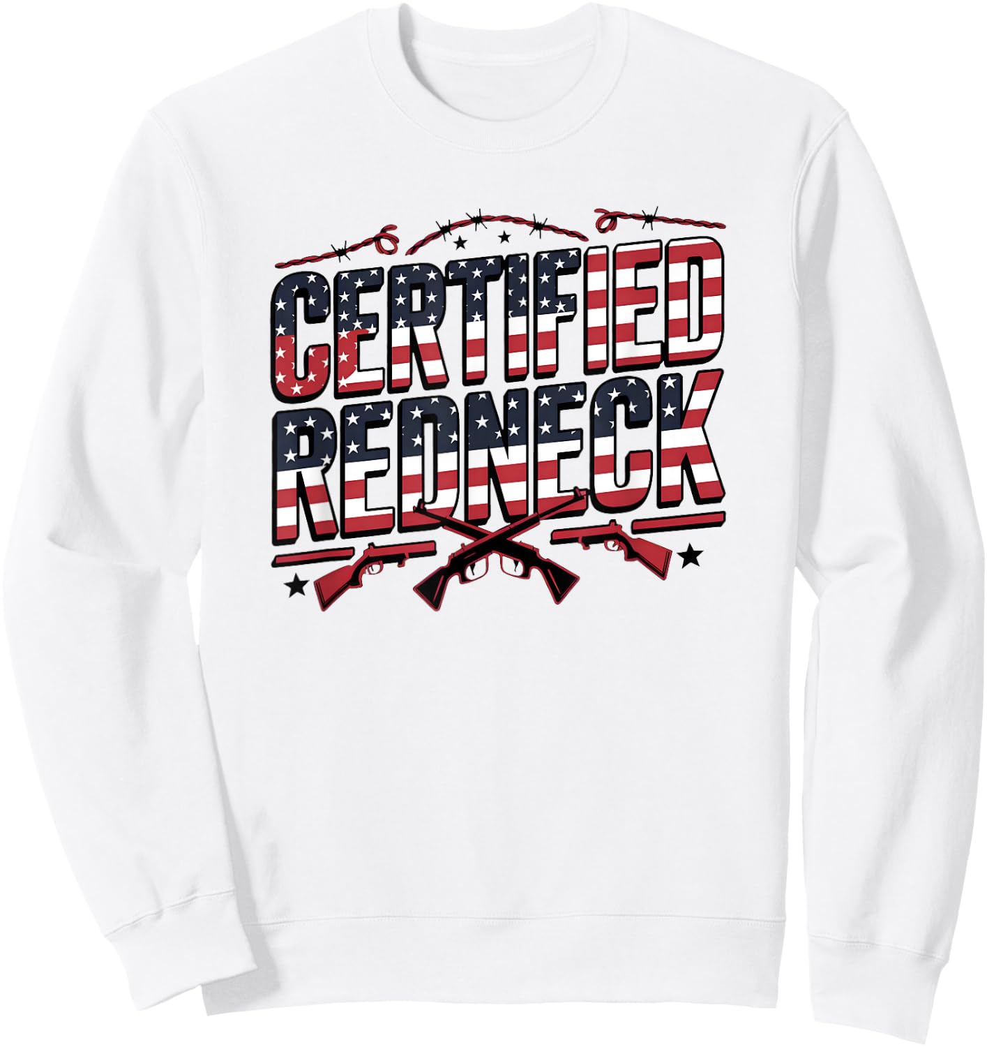 Certified Redneck Sweatshirt - Sweatshirt | White