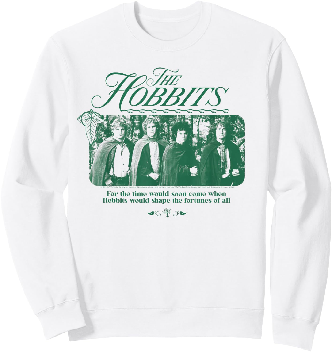 Lord of The Rings Hobbits of The Shire Sweatshirt - Sweatshirt | White