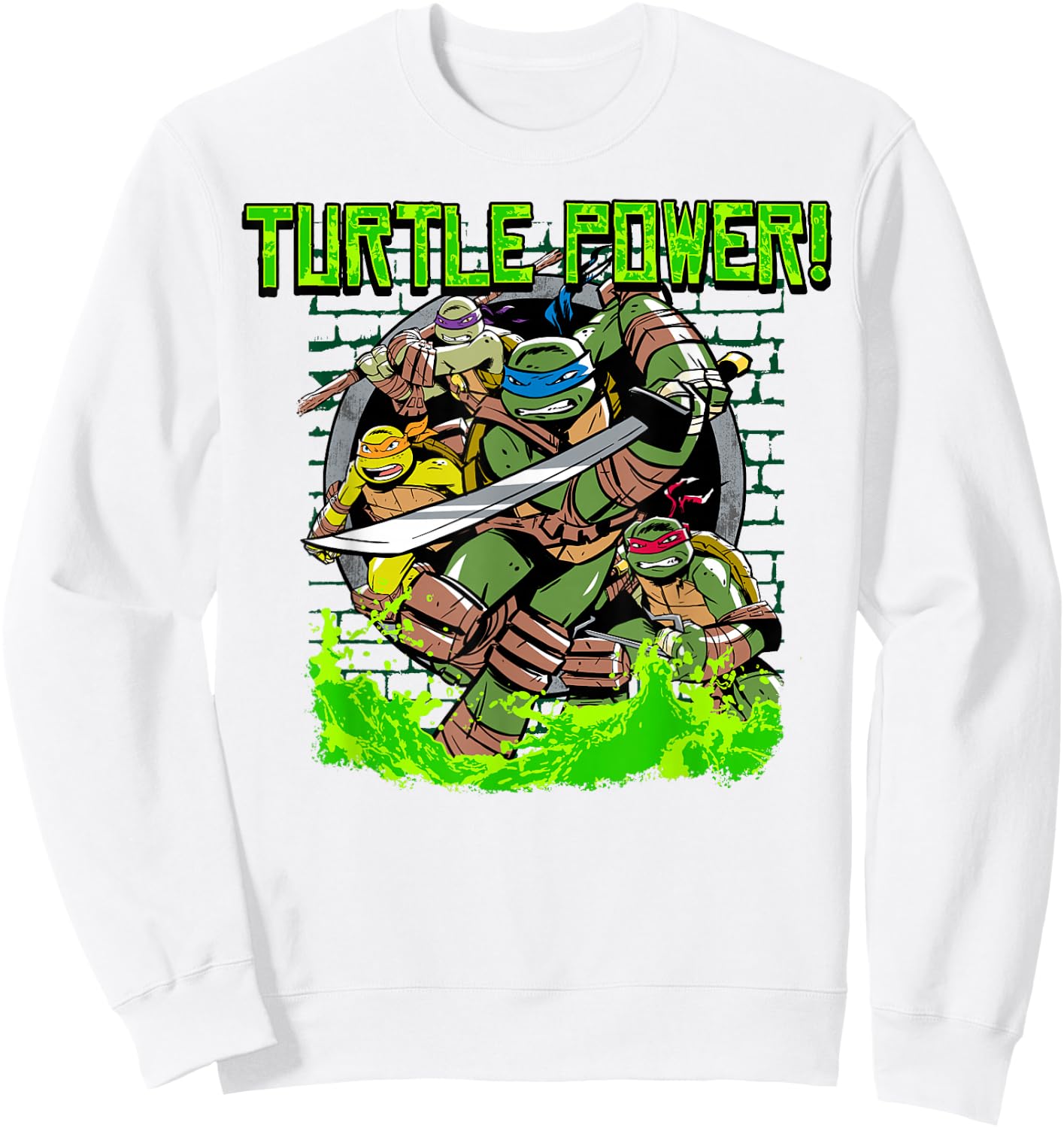 Teenage Mutant Ninja Turtles "Turtle Power" Sweatshirt - Sweatshirt | White