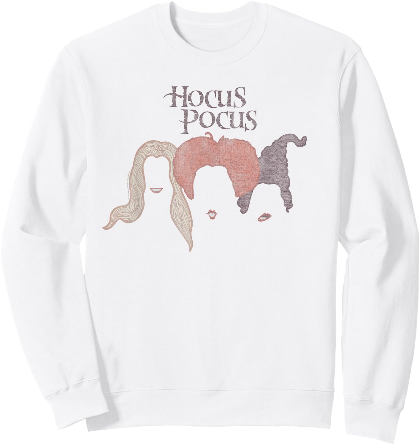 Hocus Pocus - Sanderson Sisters Hair Silhouettes Sweatshirt - Sweatshirt | White