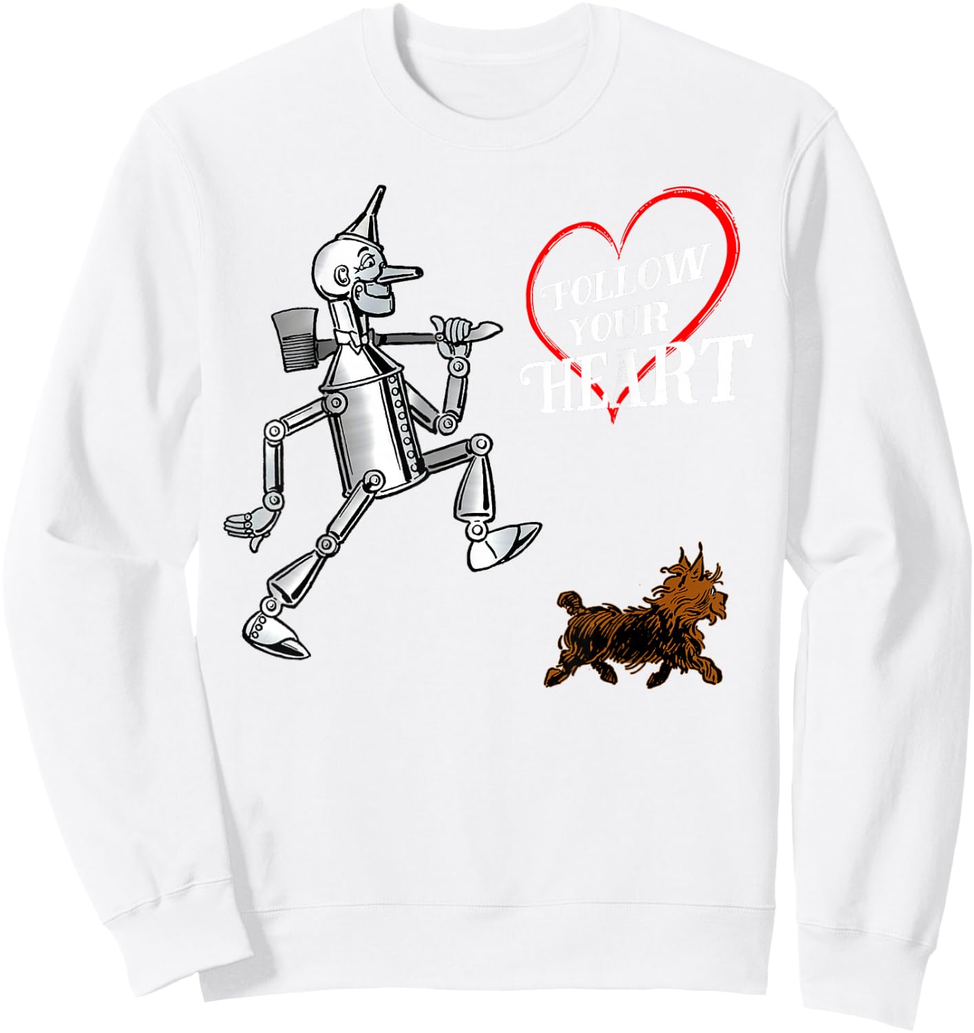 Wonderful Wizard of OZ Tin Man - Have Heart Sweatshirt - Sweatshirt | White