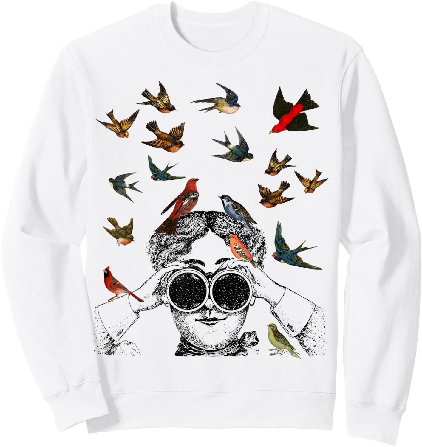 Birdwatching gifts ornithologist twitcher Bird lover Sweatshirt - Sweatshirt | White
