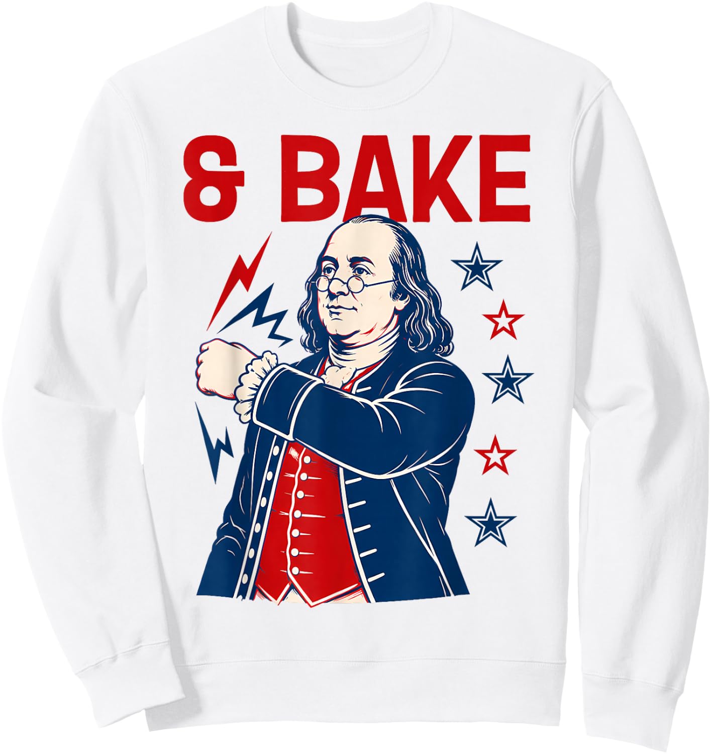 Funny Shake and Bake 4th of July Couple Matching Sweatshirt - Sweatshirt | White