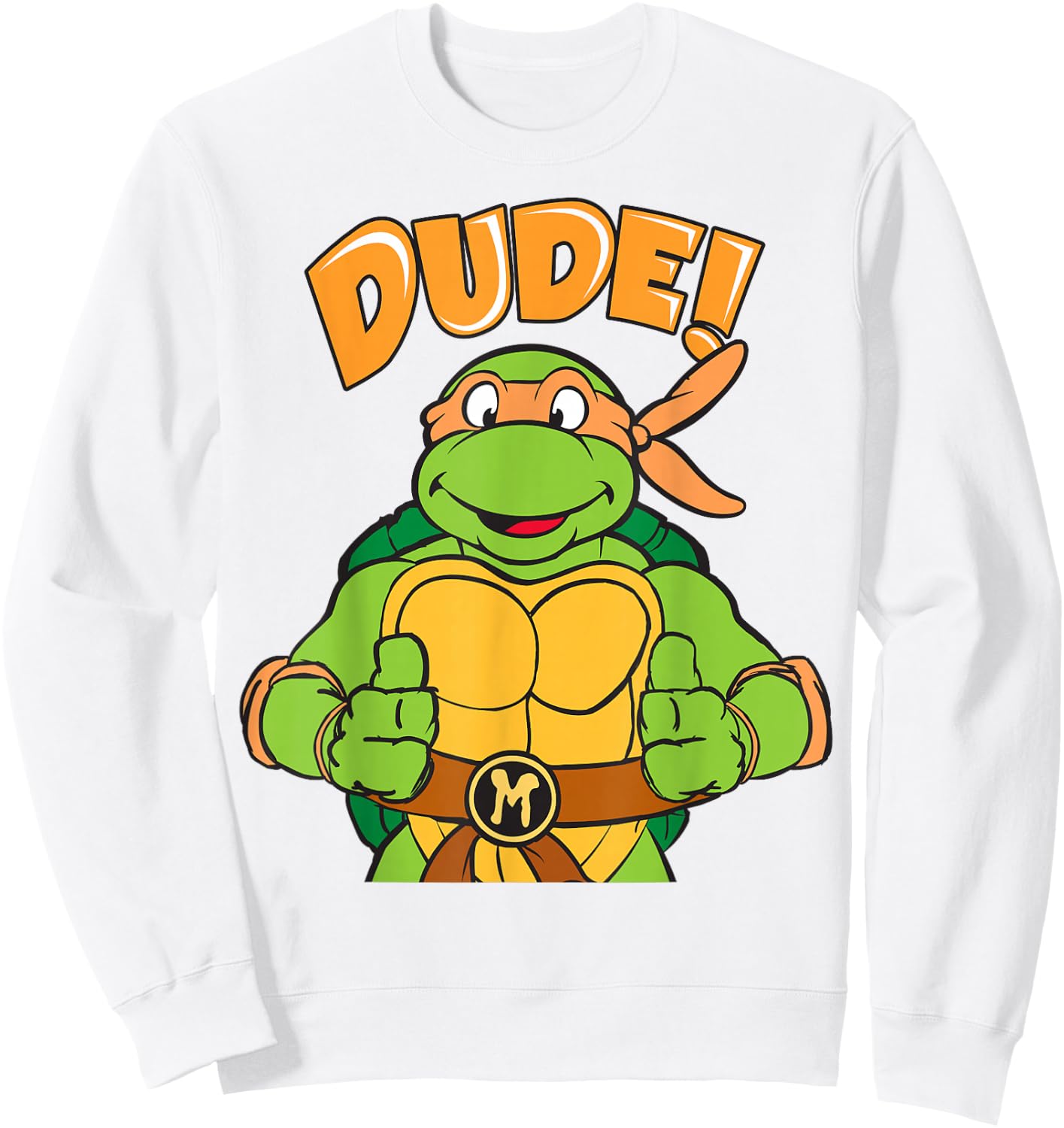 Teenage Mutant Ninja Turtles Michelangelo Dude Sweatshirt - Sweatshirt | White