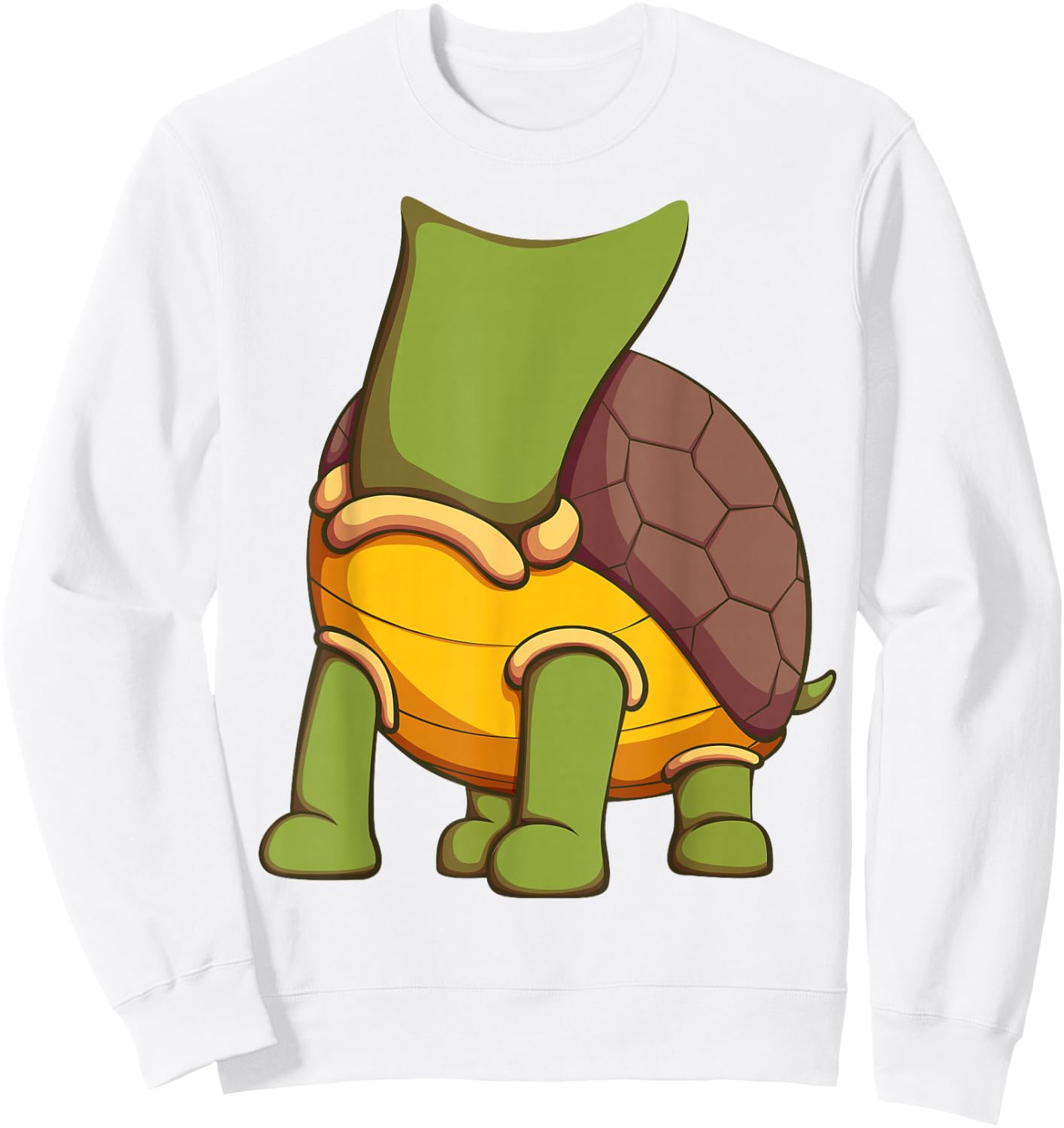 Turtle Costume for Halloween Tortoise Animal Cosplay Sweatshirt - Sweatshirt | White