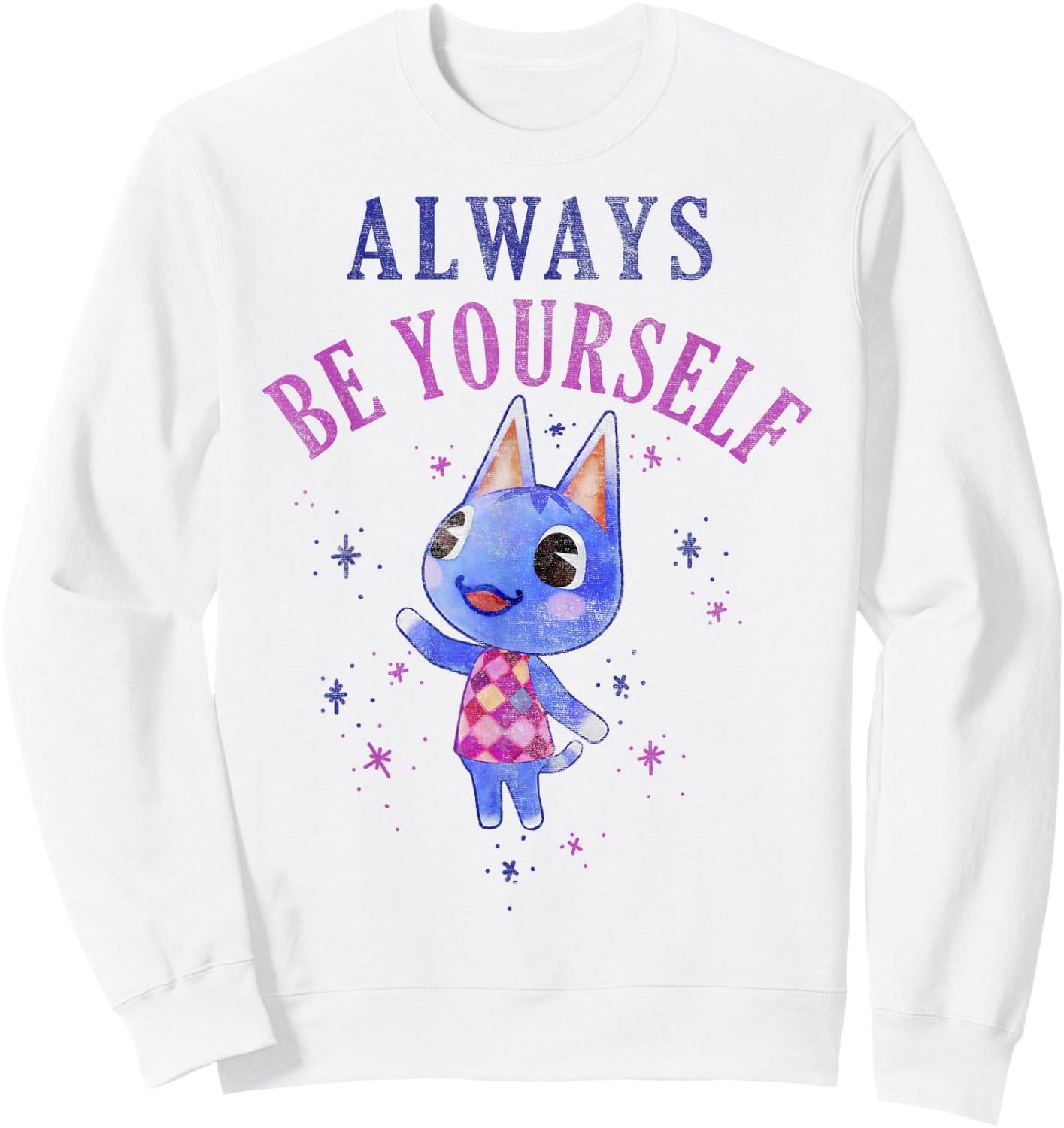 Animal Crossing Rosie Always Be Yourself Portrait Sweatshirt - Sweatshirt | White