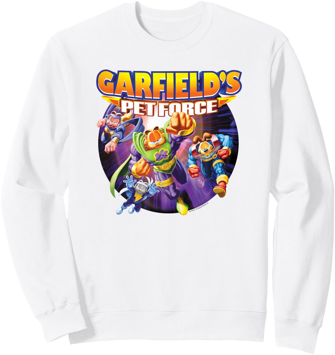 Garfield Pet Force Four Sweatshirt - Sweatshirt | White