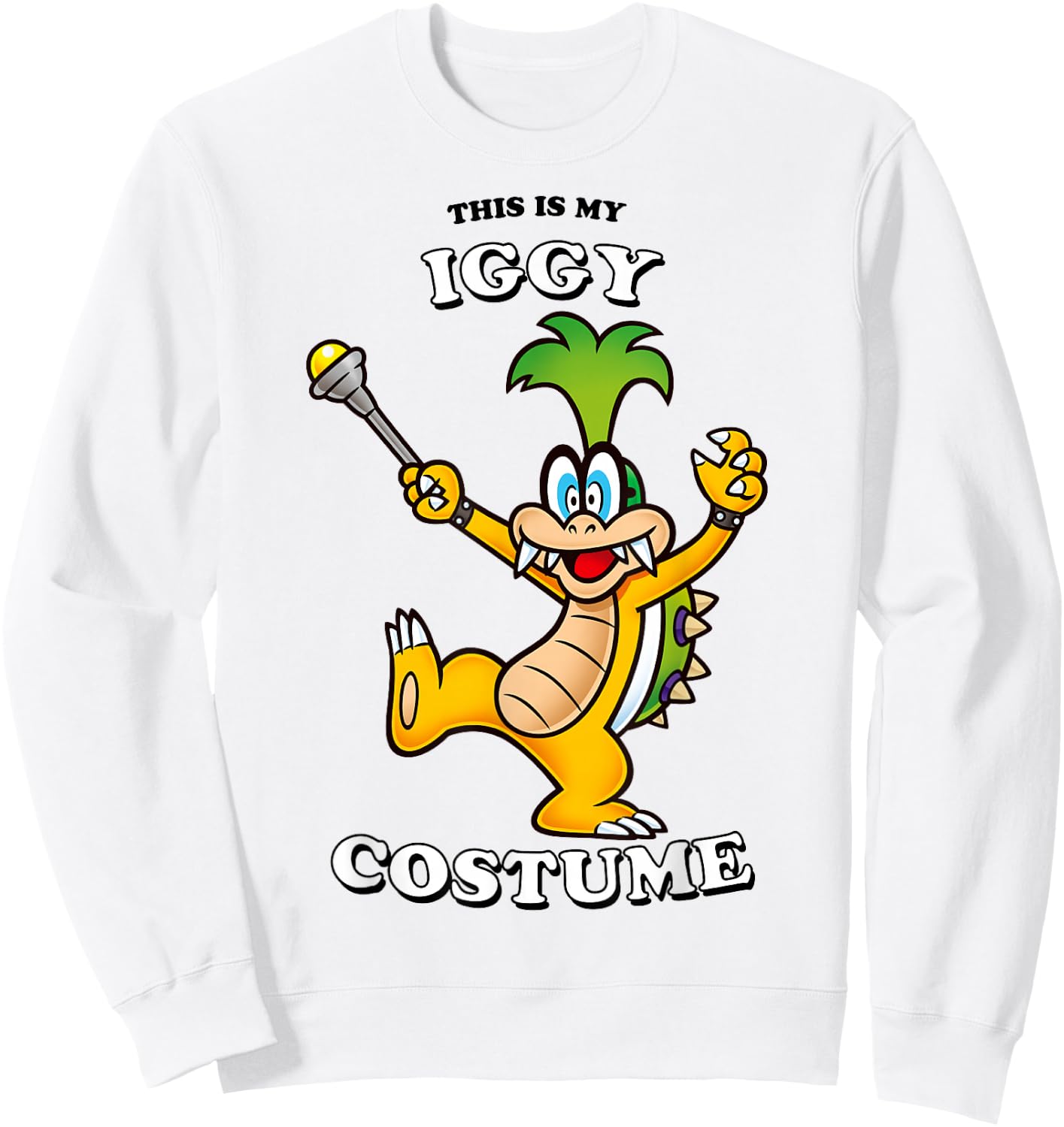 Super Mario Halloween This Is My Iggy Costume Sweatshirt - Sweatshirt | White