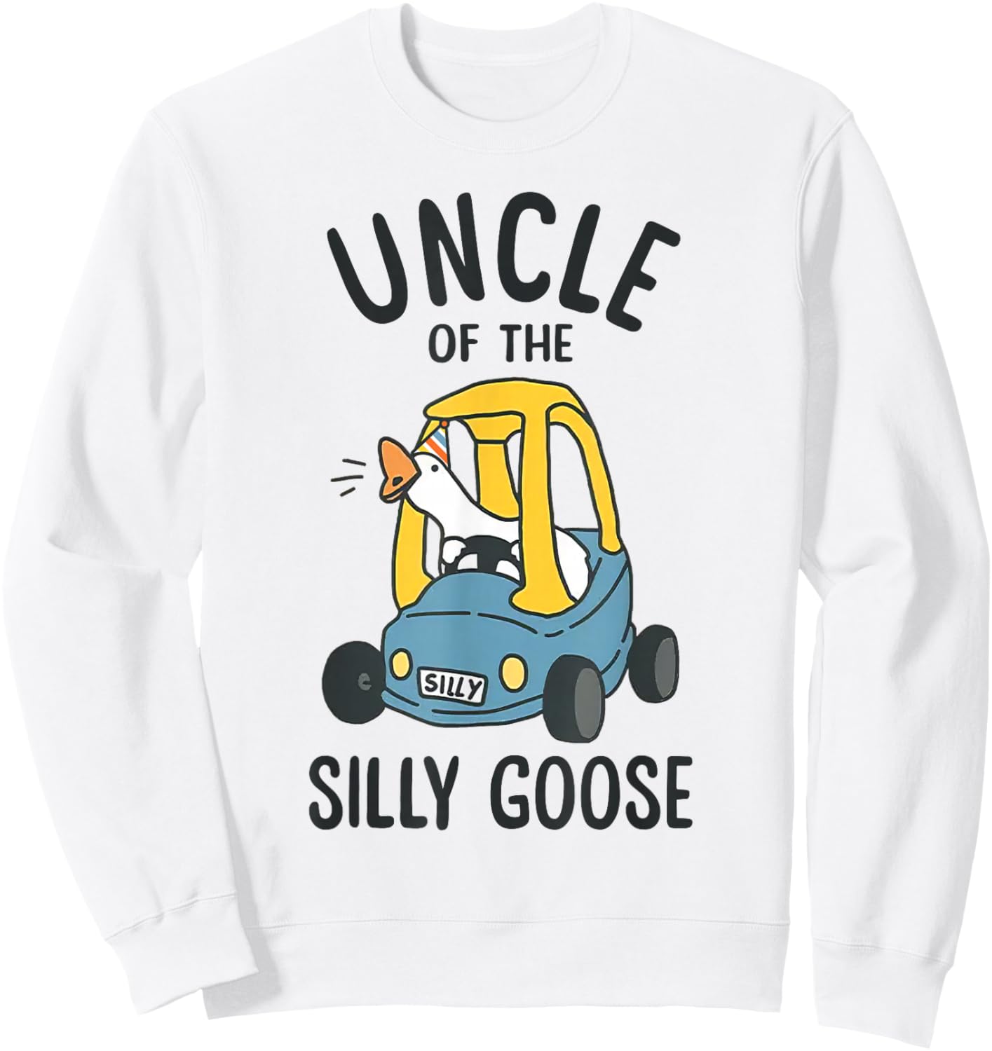 Uncle of the Silly Goose 1st Birthday Kids Family Matching Sweatshirt - Sweatshirt | White