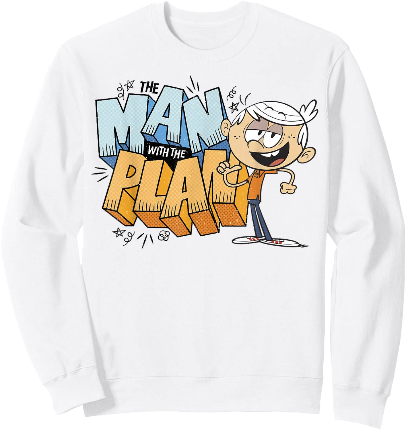 The Loud House Lincoln Loud The Man with The Plan Sweatshirt - Sweatshirt | White