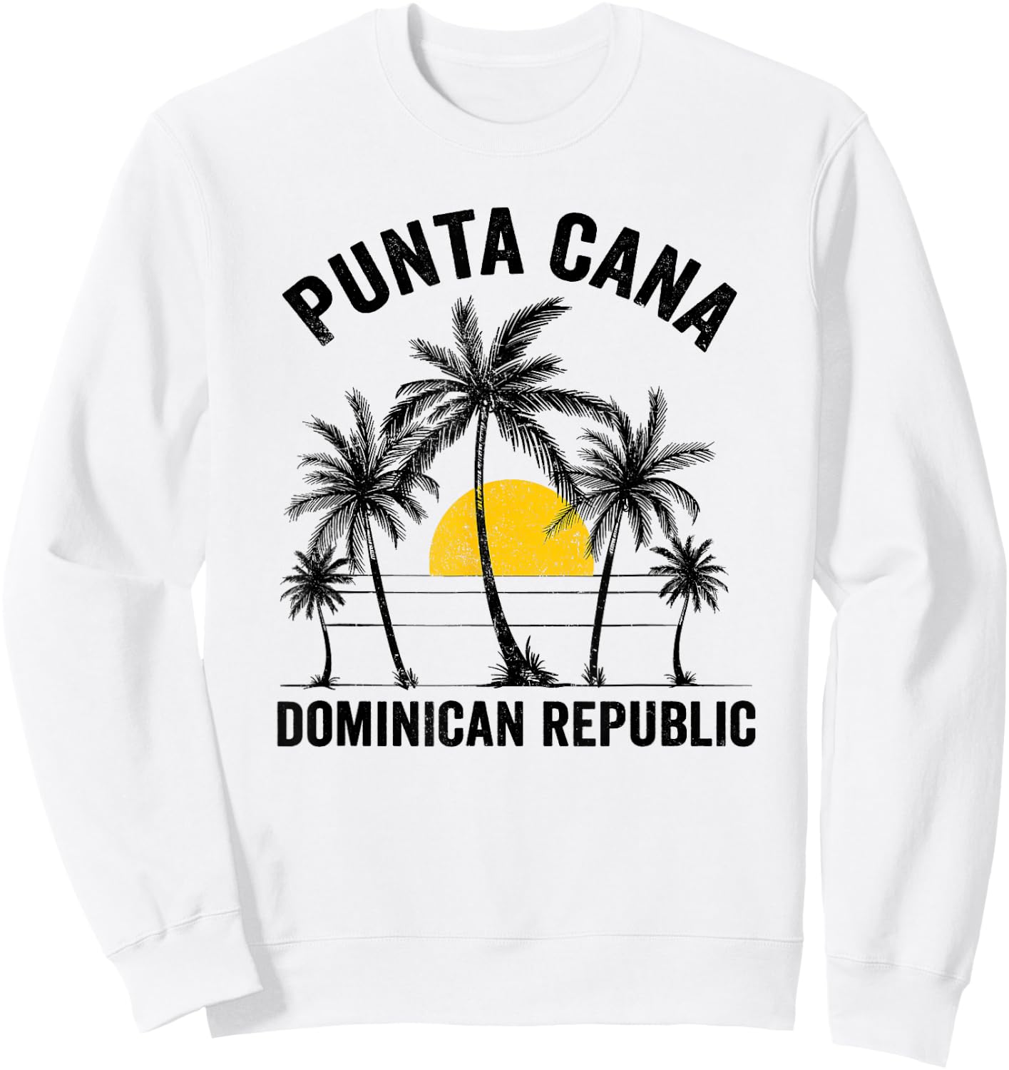 Punta Cana Beach Souvenir RD Dominican Republic 2026 Sweatshirt - Sweatshirt | White