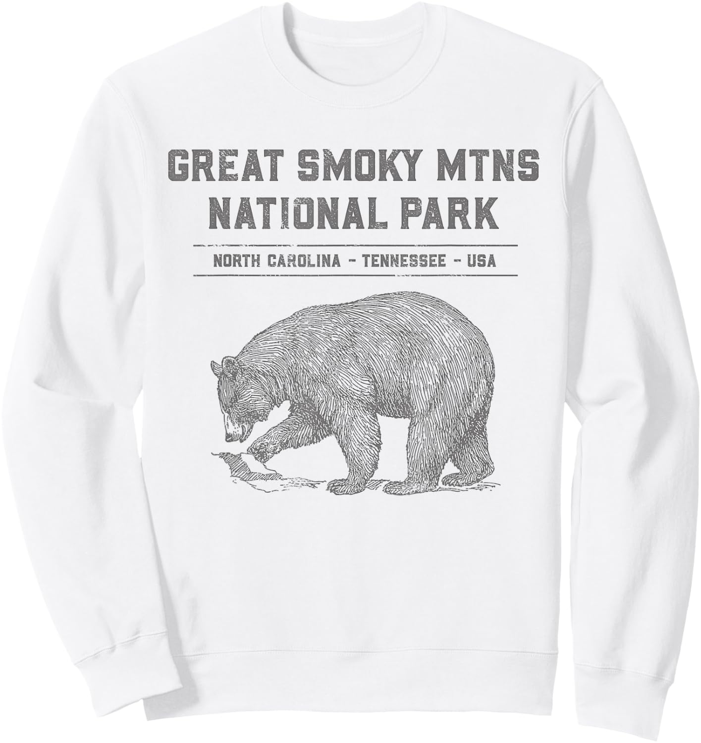 Family Vacation Design - Great Smoky Mountains National Park Sweatshirt - Sweatshirt | White