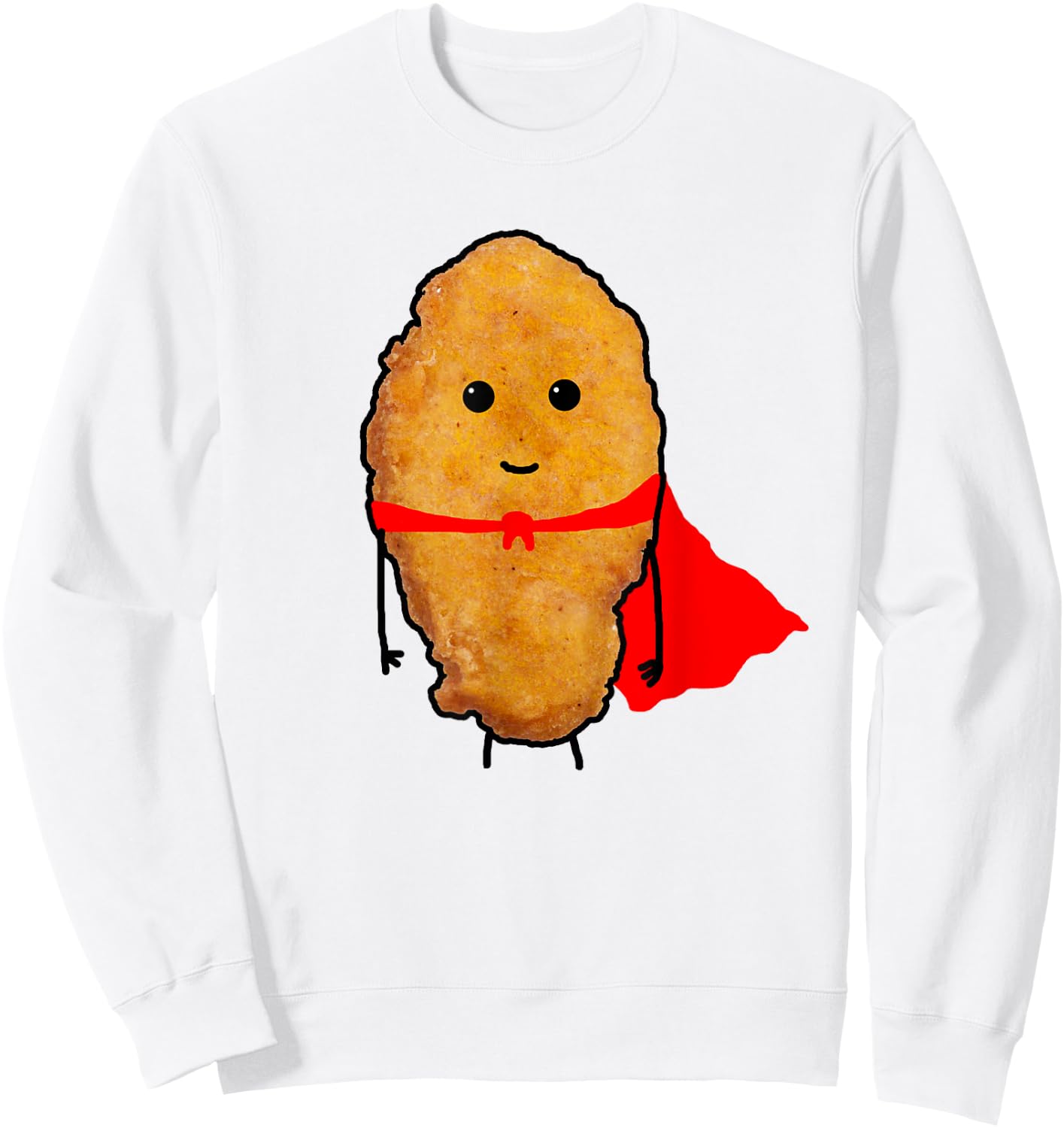 Super Hero Chicken Nuggets Women Kid's Sweatshirt - Sweatshirt | White