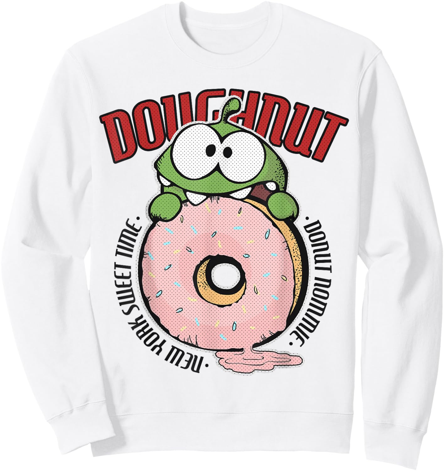Cut the Rope: Om Nom Doughnut Sweatshirt - Sweatshirt | White