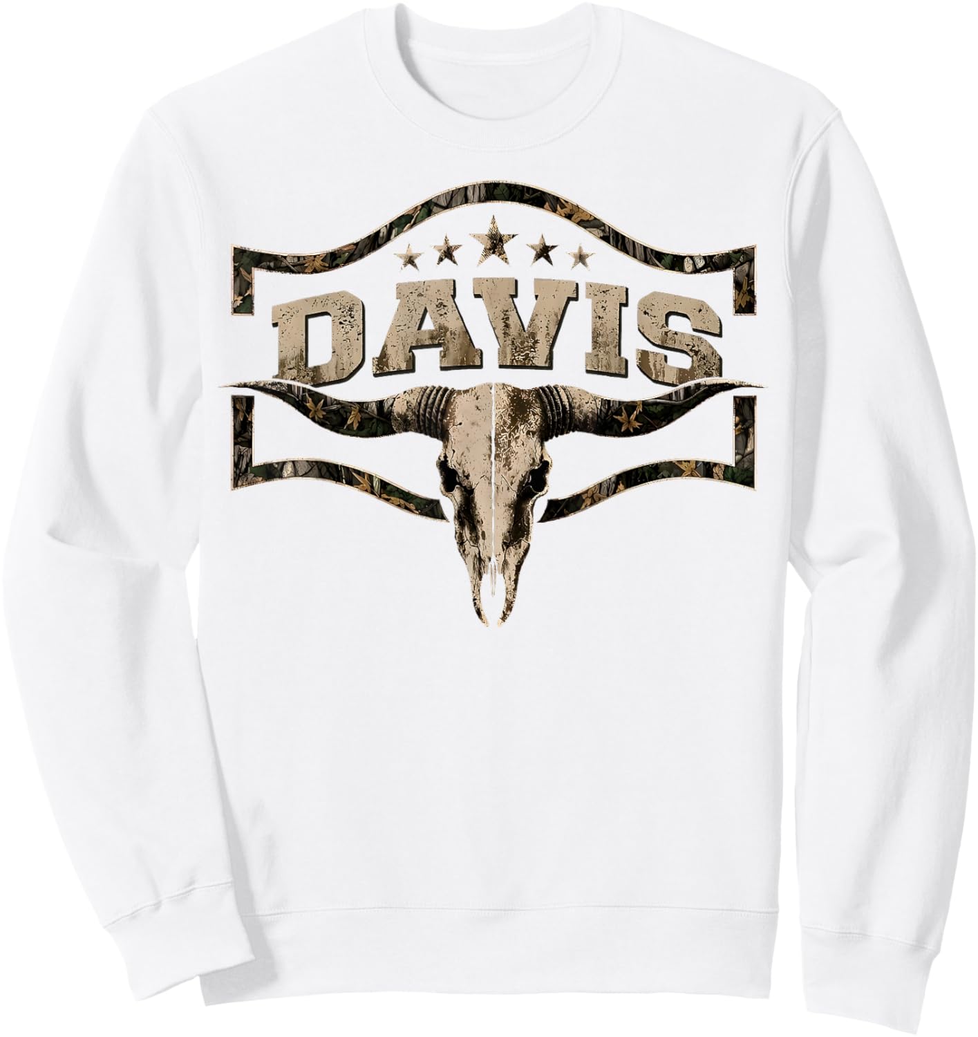 Retro Davis Vintage Classic Gift Women Kids Sweatshirt - Sweatshirt | White