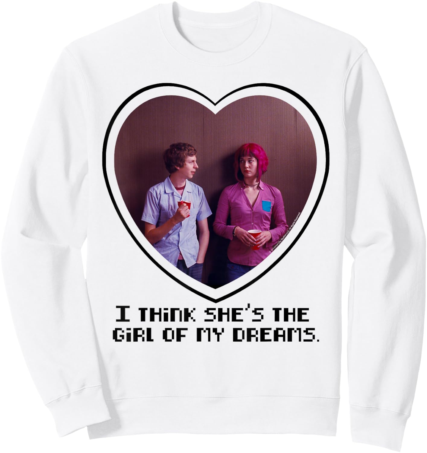 Scott Pilgrim Vs. The World Ramona Flowers Dream Girl Sweatshirt - Sweatshirt | White