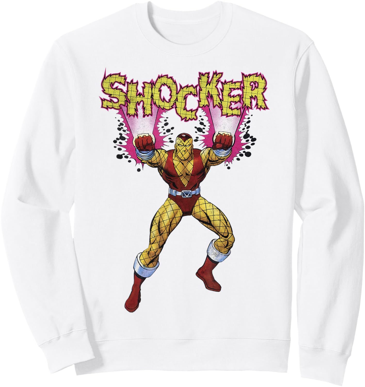 Marvel Shocker Classic Retro 90's Spider-Man Villain Sweatshirt - Sweatshirt | White
