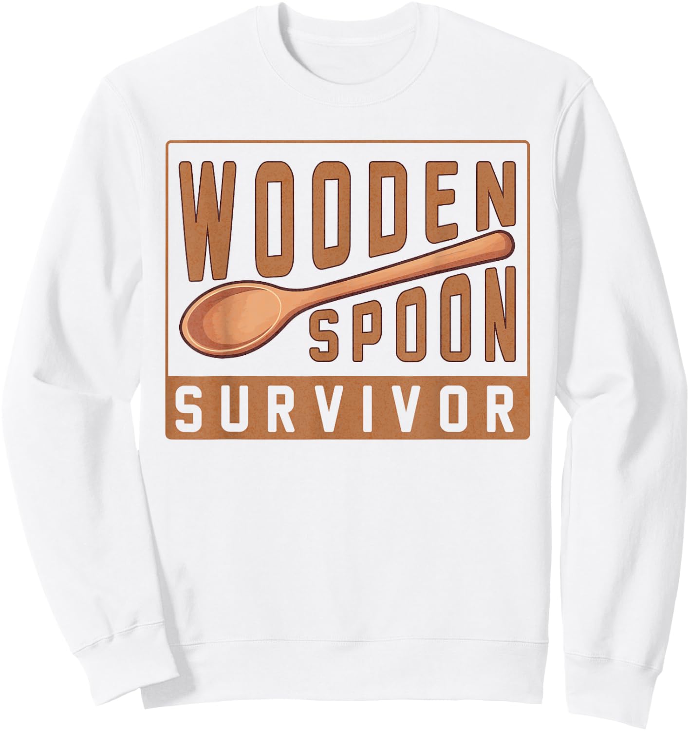 Wooden Spoon Survivor Champion I Survived The Wooden Spoon Sweatshirt - Sweatshirt | White