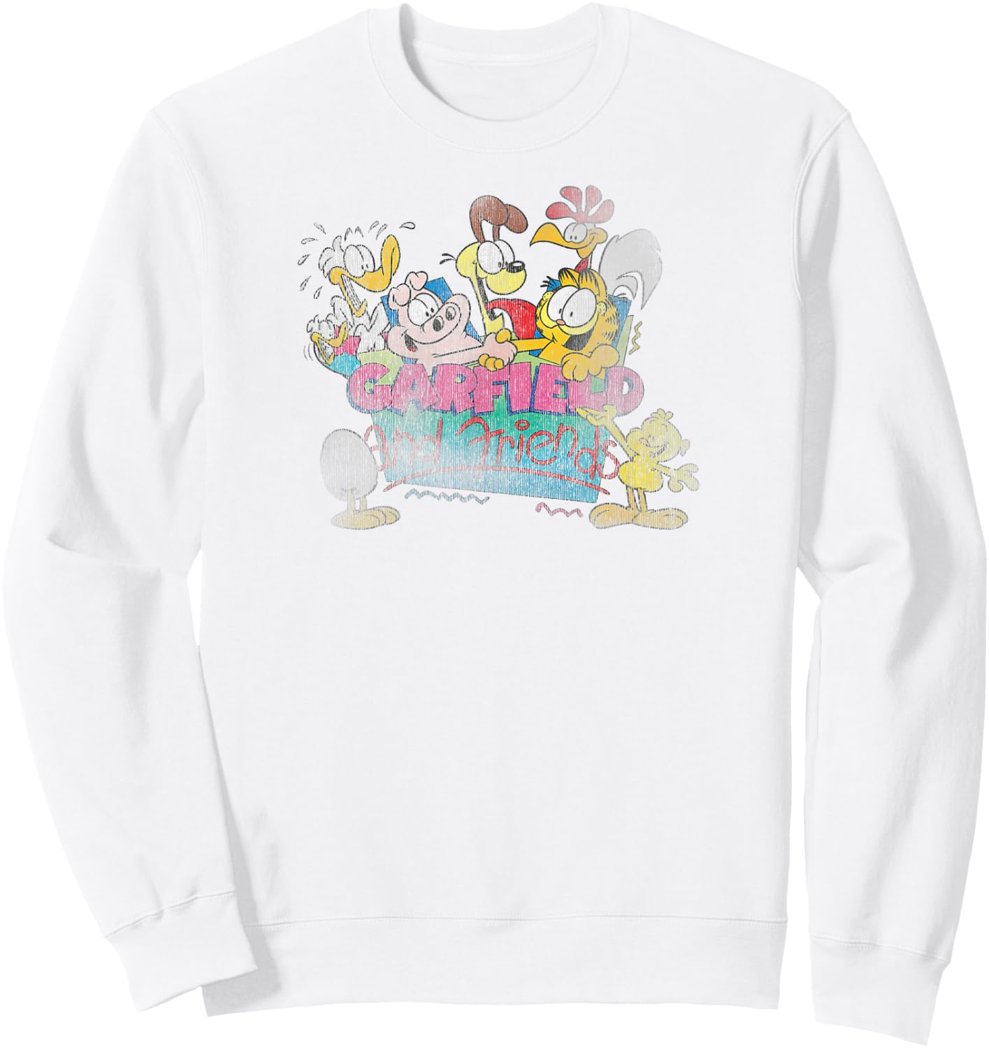 Garfield Garfield and Friends Sweatshirt - Sweatshirt | White