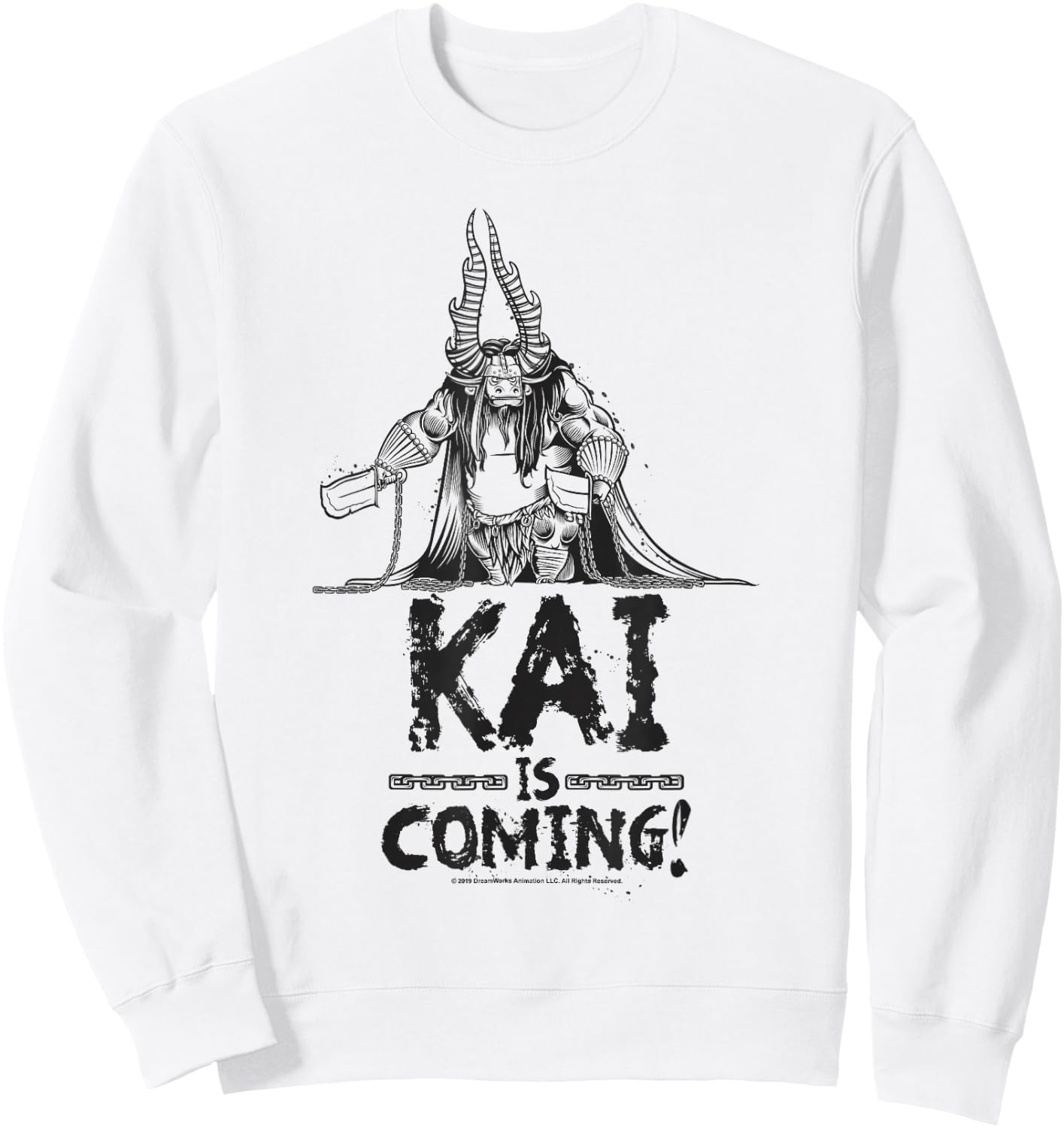 Kung Fu Panda Kai Is Coming Sketch Portrait Sweatshirt - Sweatshirt | White