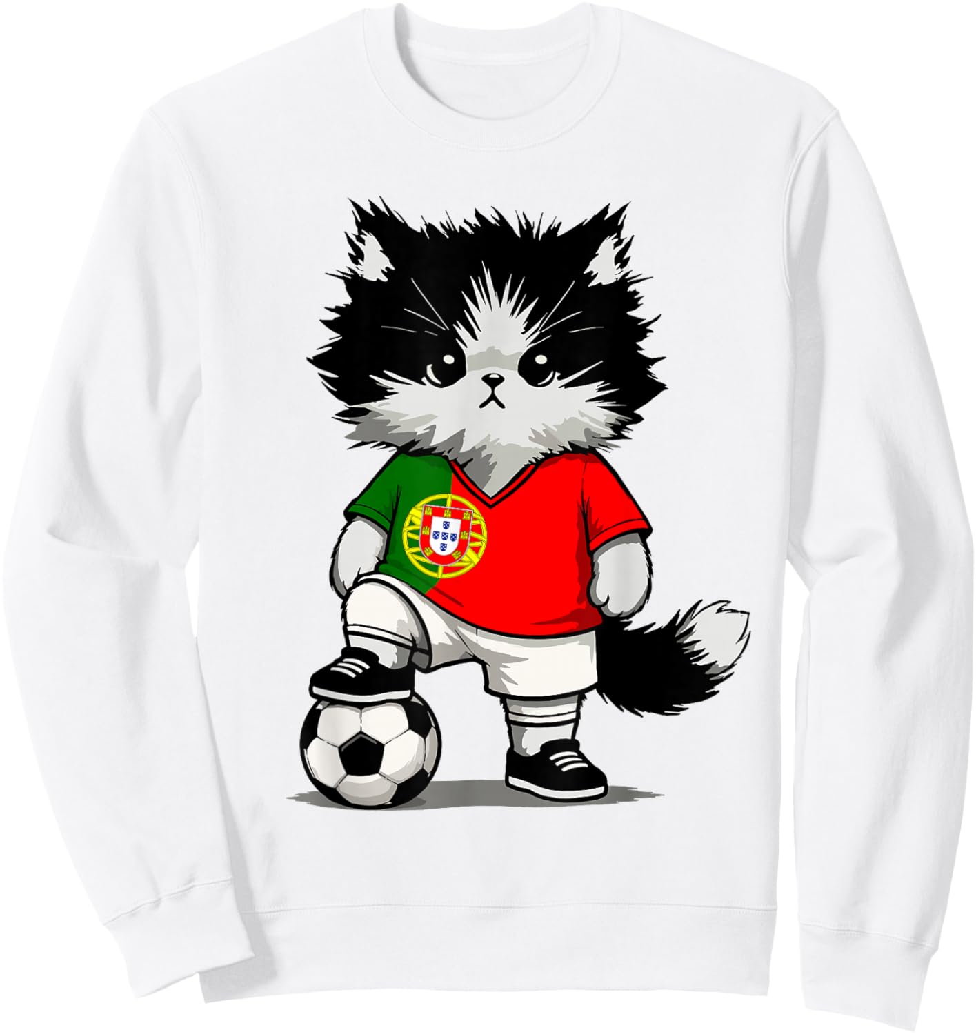 Portuguese Flag Men Women Kids Portugal Sweatshirt - Sweatshirt | White