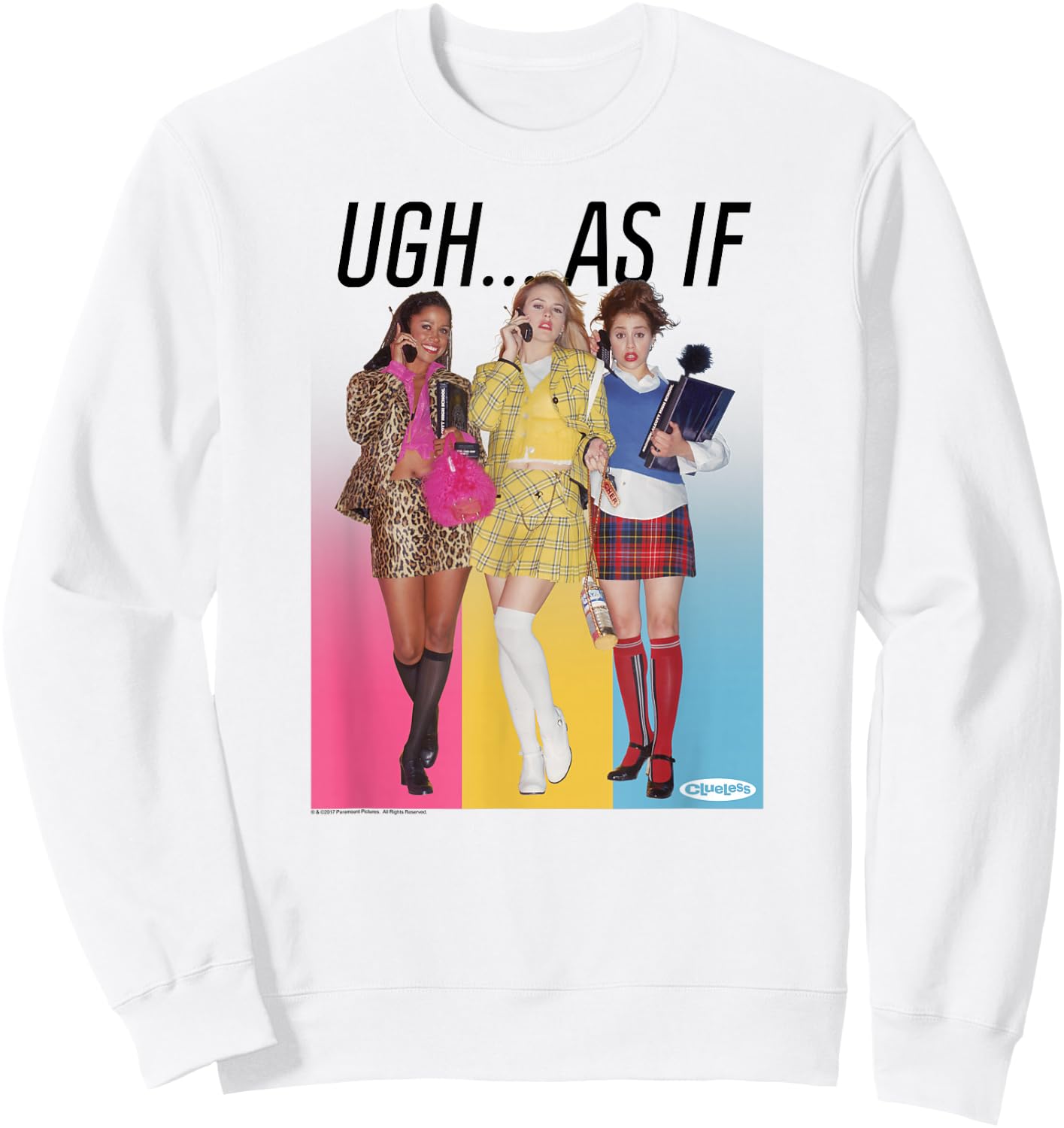 Clueless As If Group Sweatshirt - Sweatshirt | White