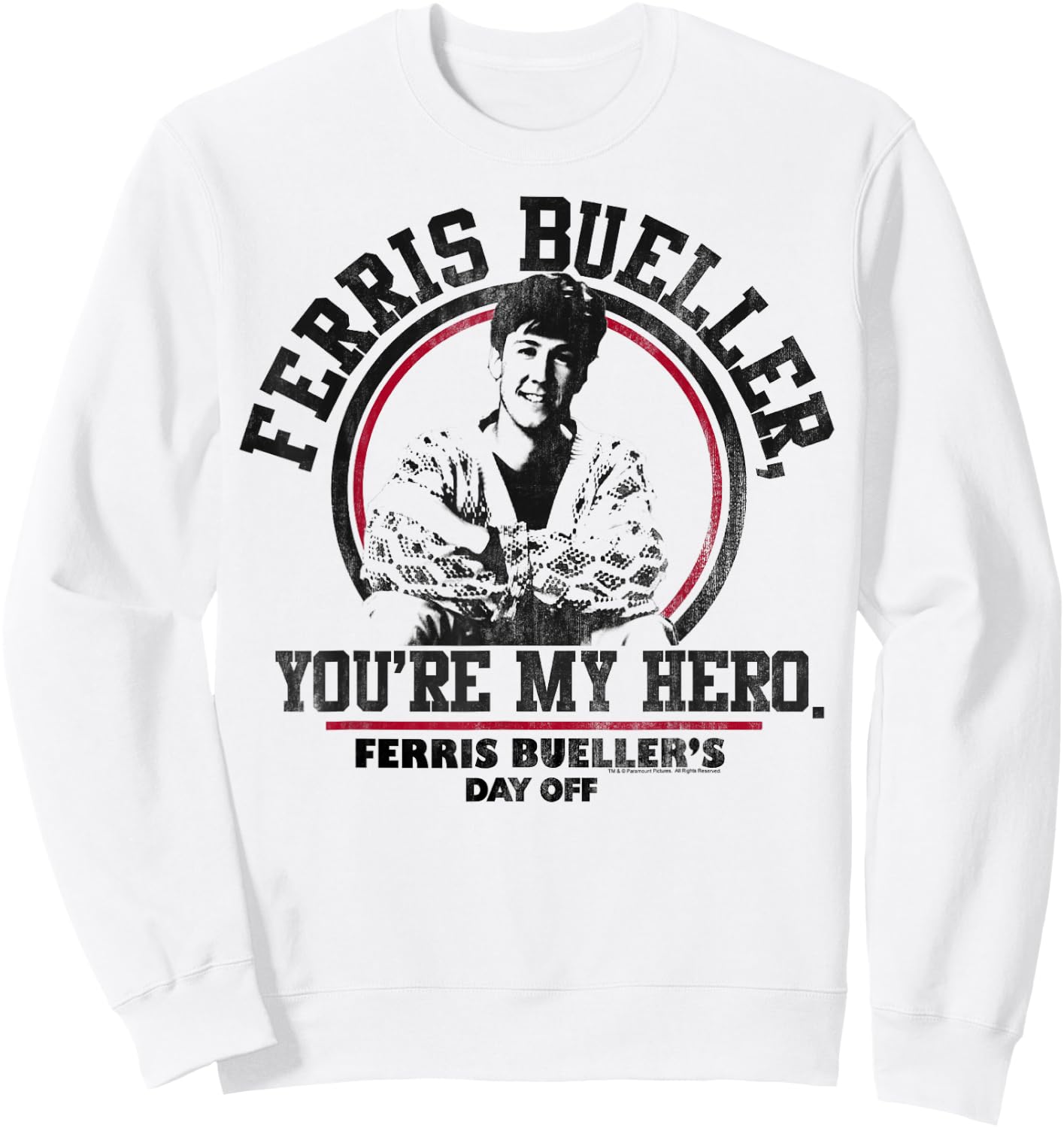 Ferris Bueller's Day Off You're My Hero Sweatshirt - Sweatshirt | White