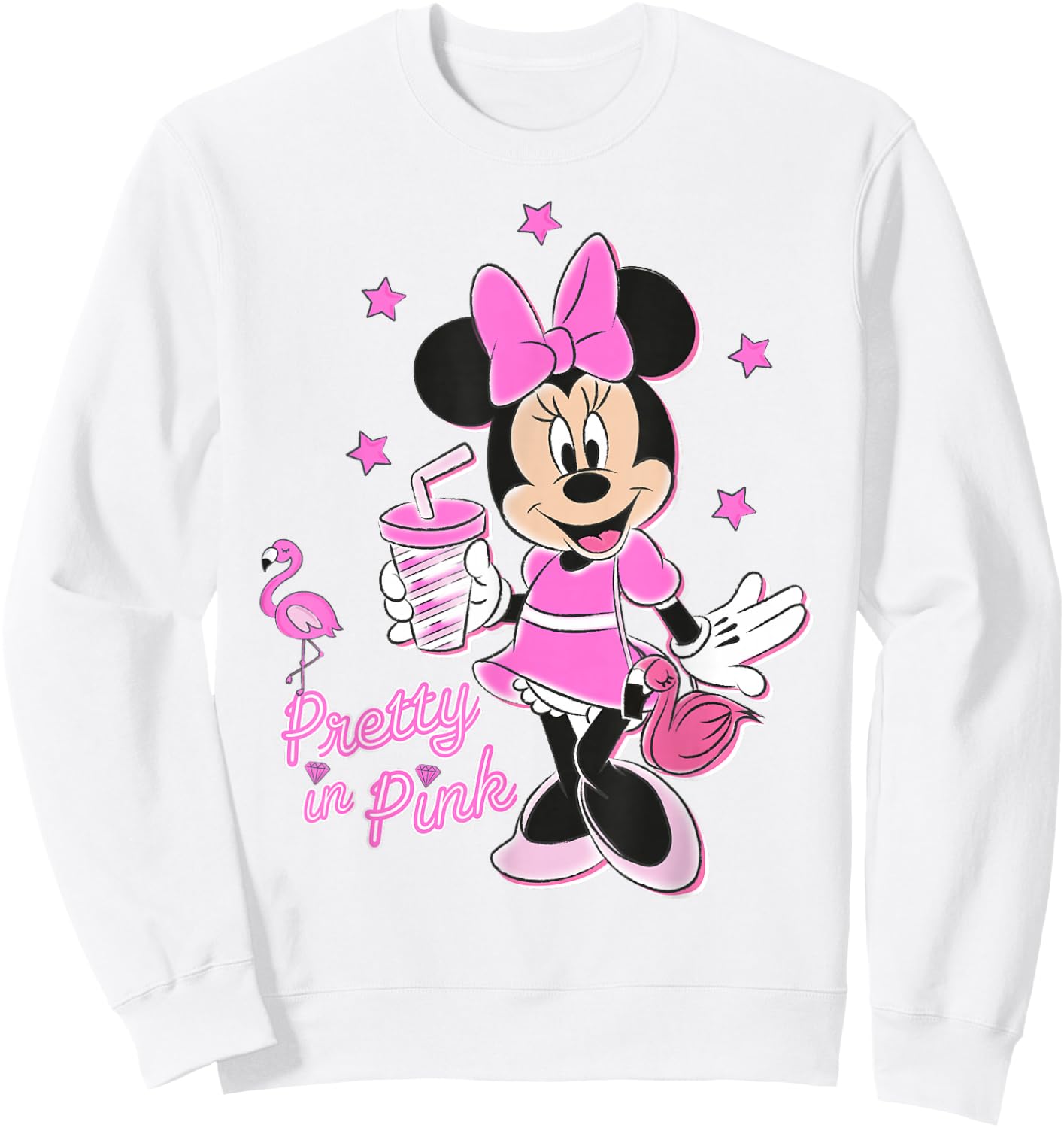 Disney Minnie Mouse Pretty in Pink Sweatshirt - Sweatshirt | White