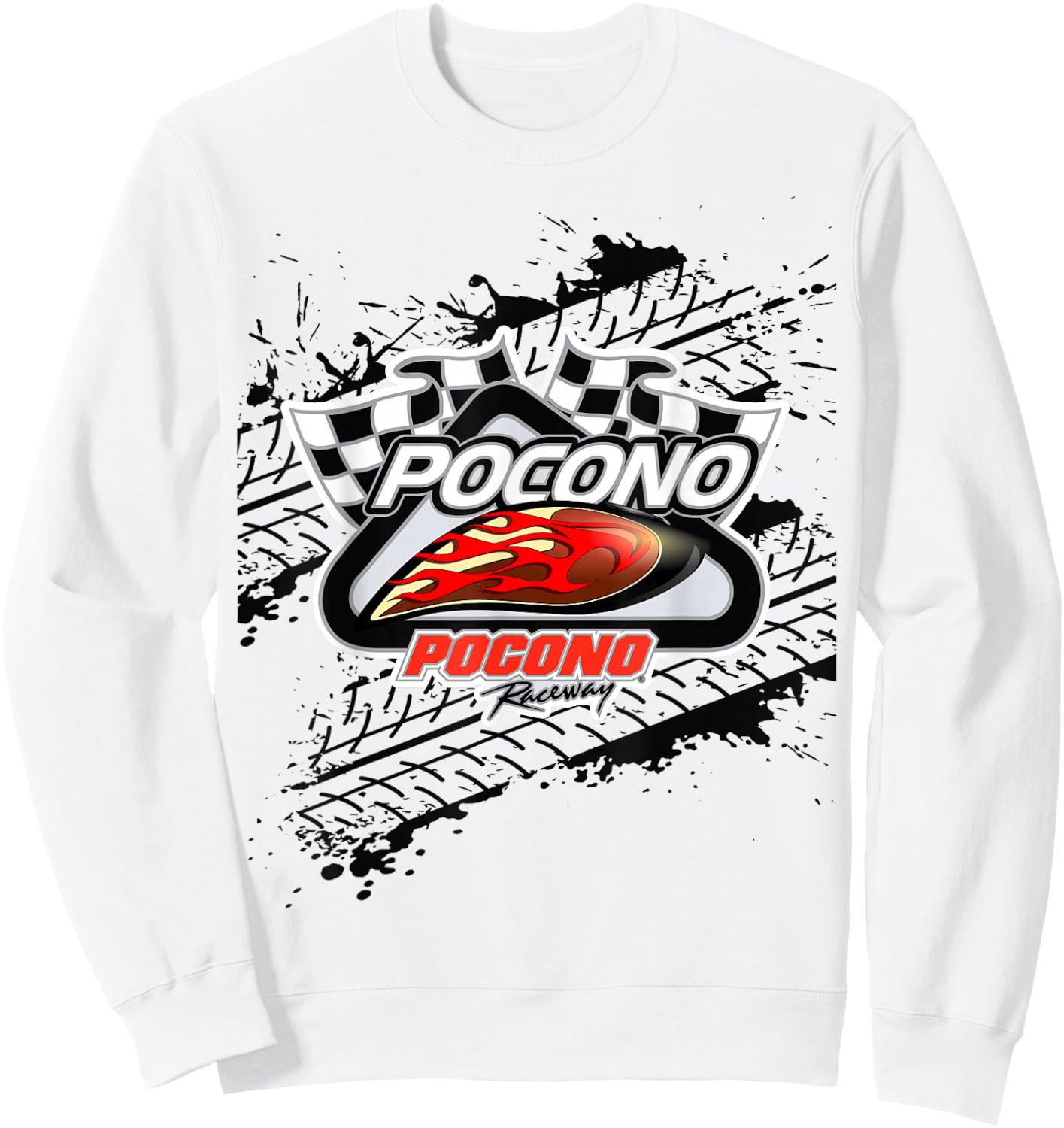 Pennsylvania Pocono Mountain Motorcycle race Men's Sweatshirt - Sweatshirt | White
