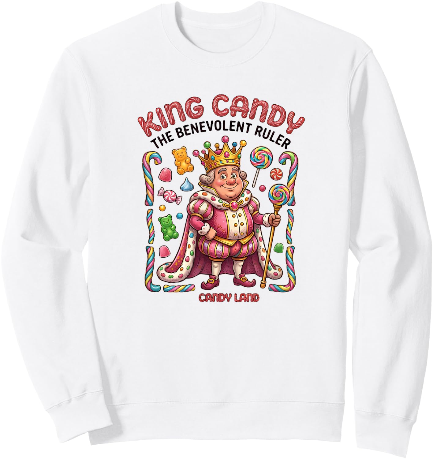 King Candy Sweatshirt - Sweatshirt | White