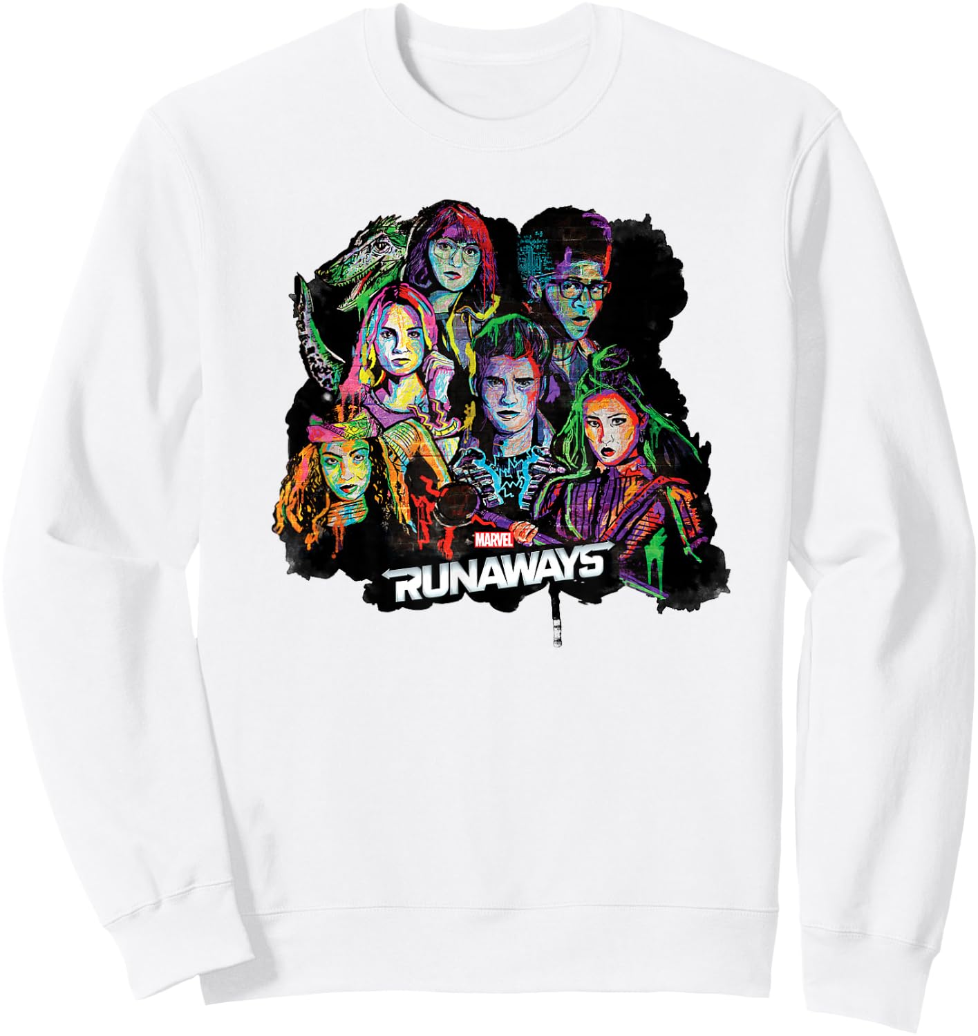 Marvel Runaways Group Shot Sweatshirt - Sweatshirt | White