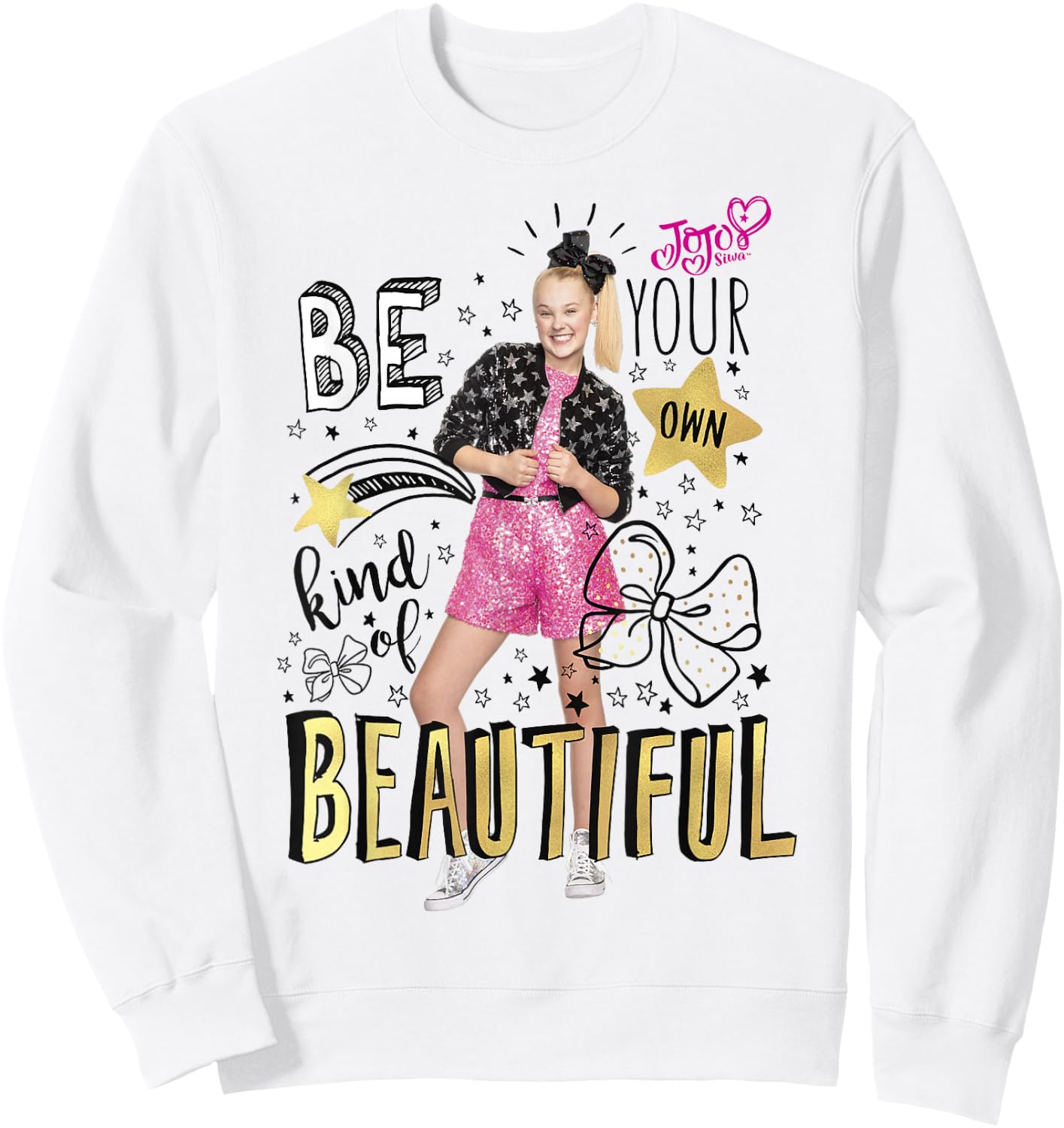 JoJo Siwa Be Your Own Kind of Beautiful Graphic Sweatshirt - Sweatshirt | White