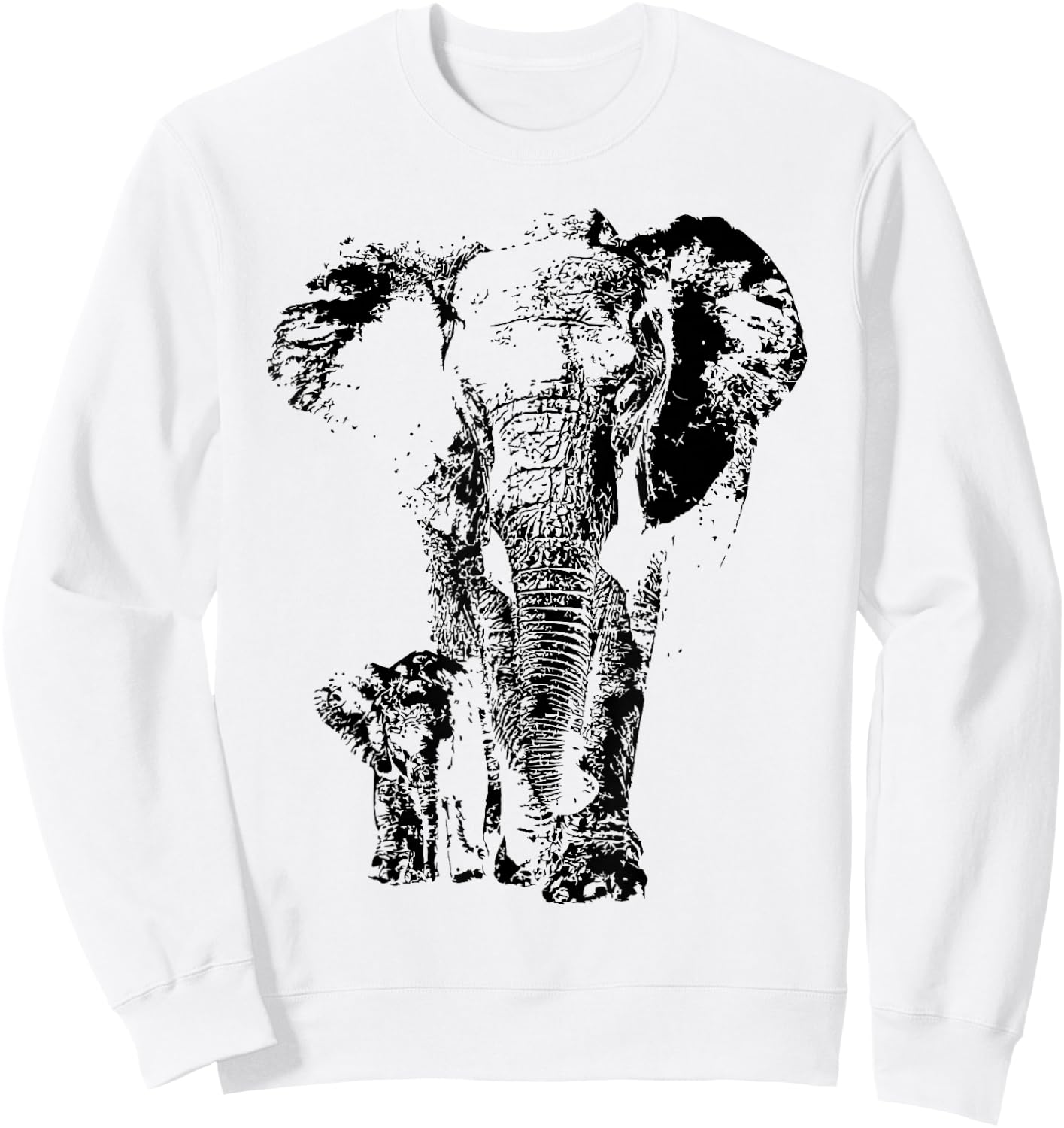 Elephant Animal Friend Save The Elephants Sweatshirt - Sweatshirt | White