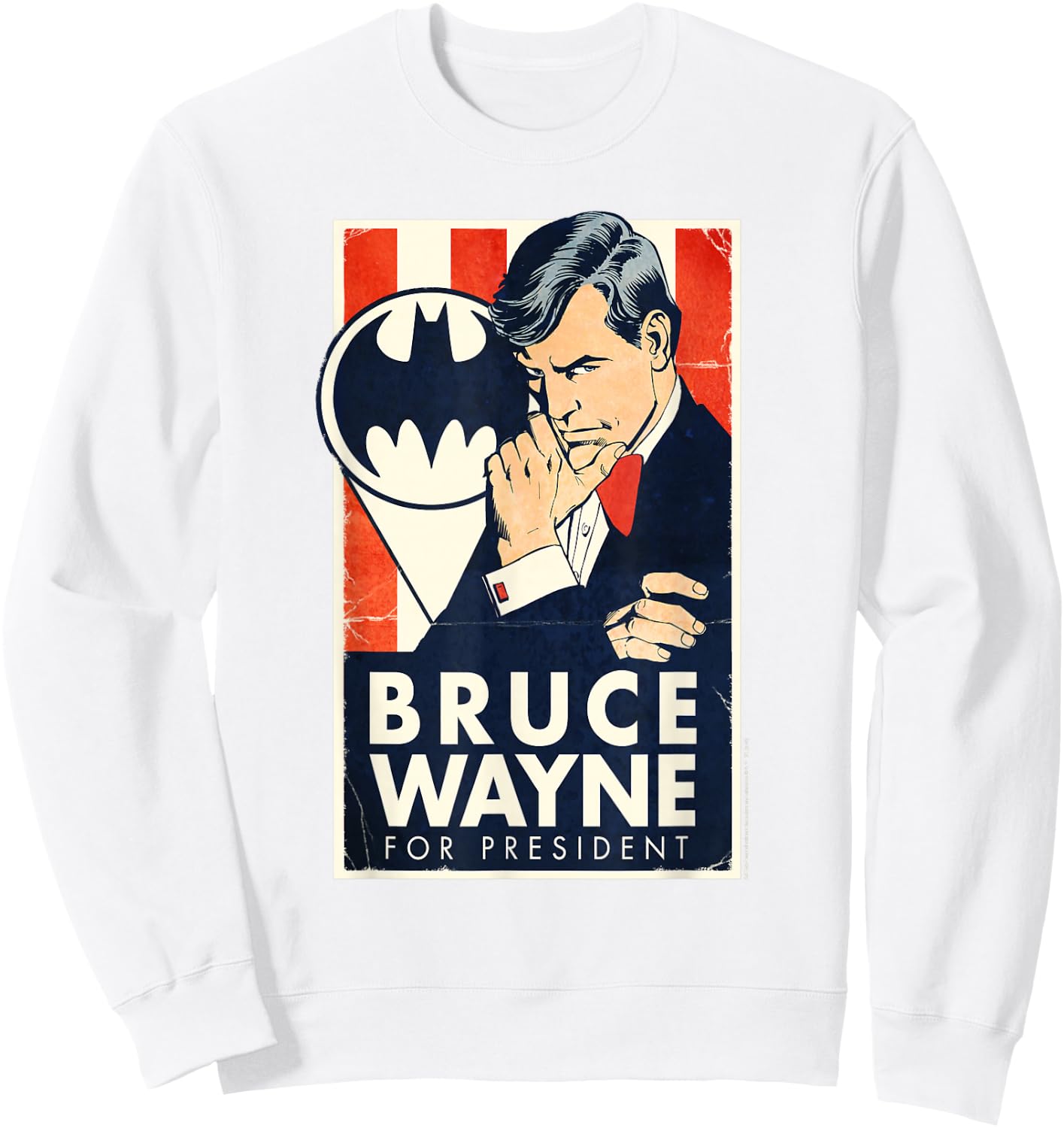 Batman Wayne For President Sweatshirt - Sweatshirt | White