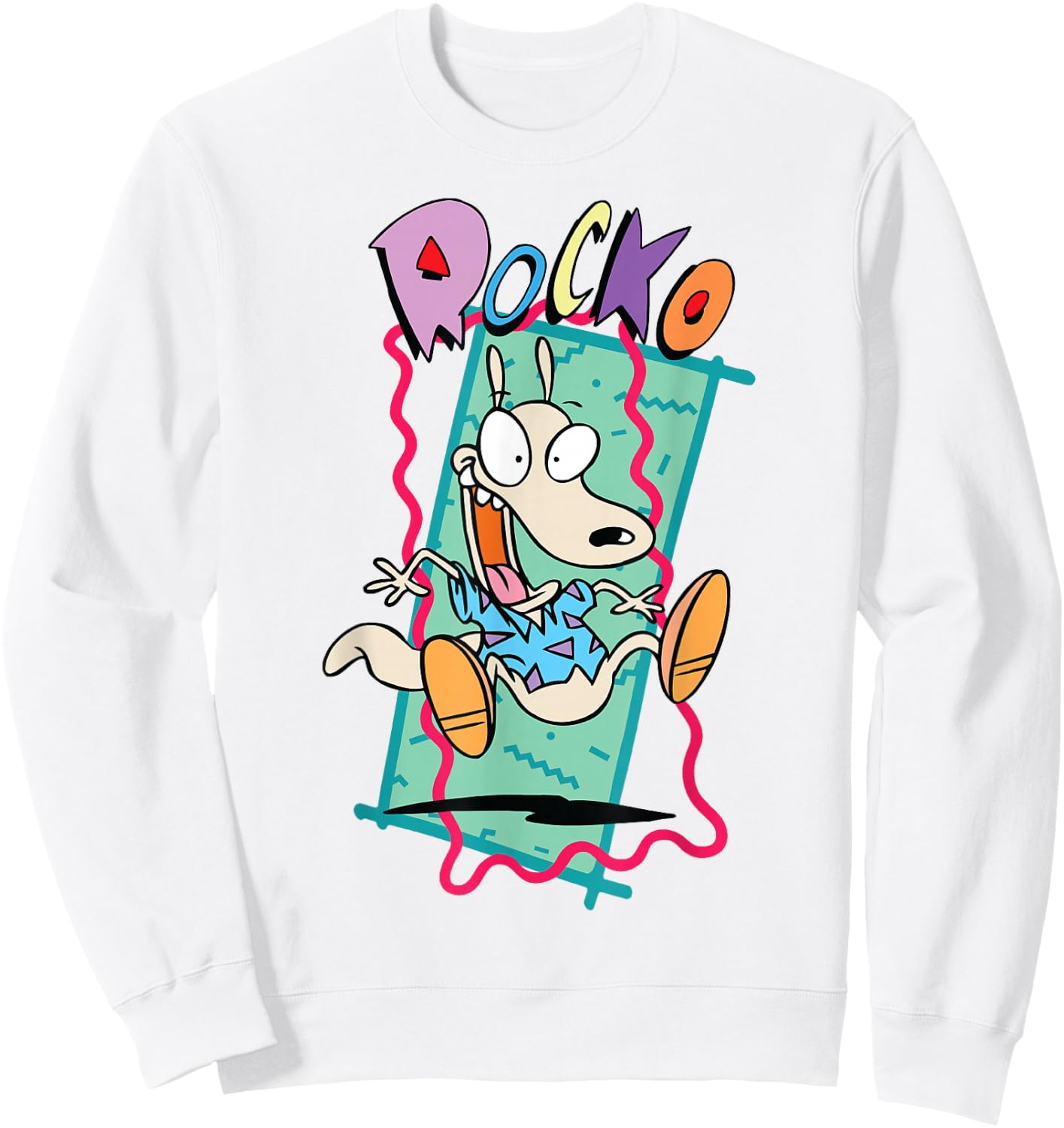 Nickelodeon Rocko's Modern Life 90's Retro Sweatshirt - Sweatshirt | White