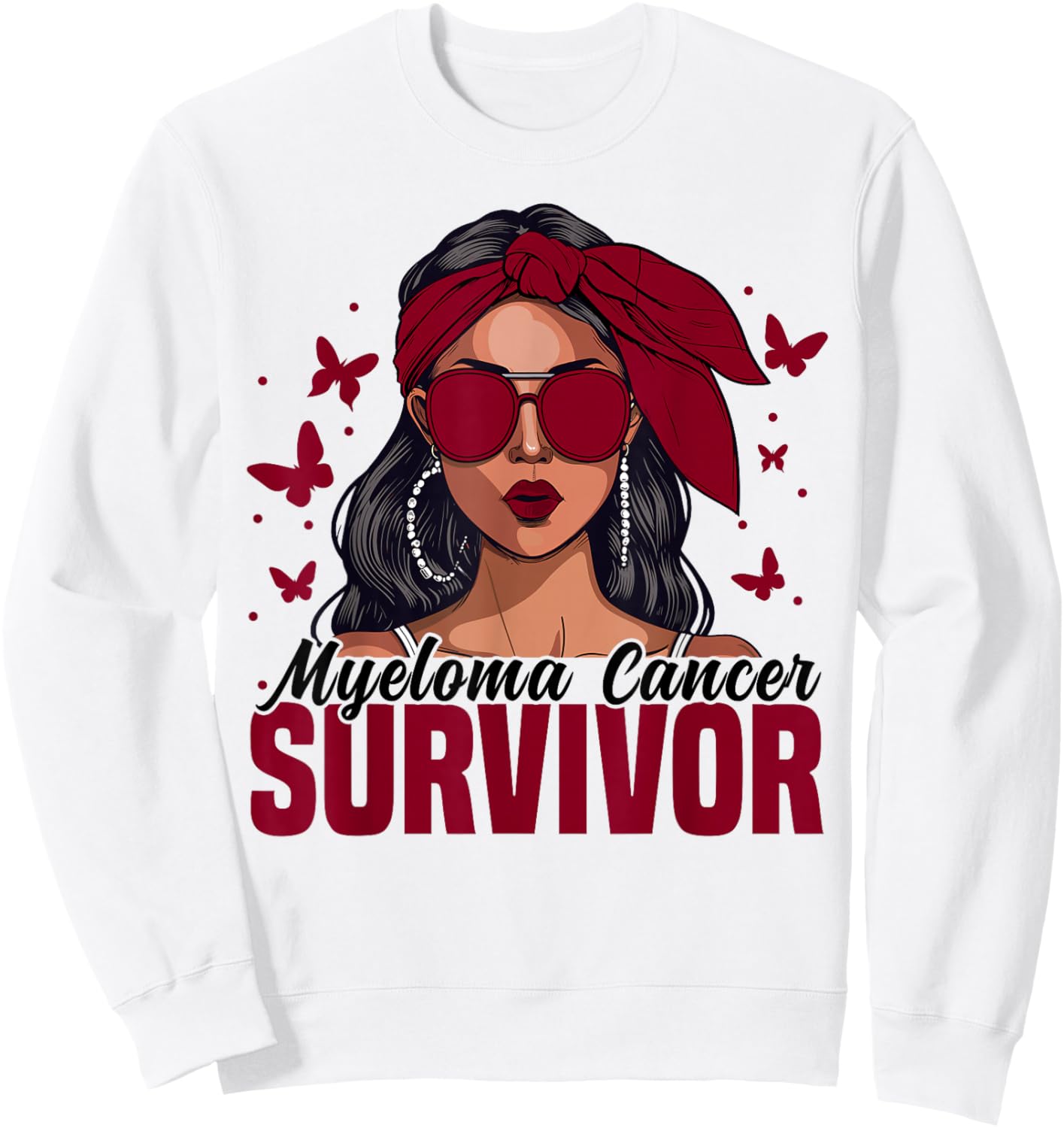 Myeloma Cancer Survivor Month Myeloma Cancer Awareness Sweatshirt - Sweatshirt | White