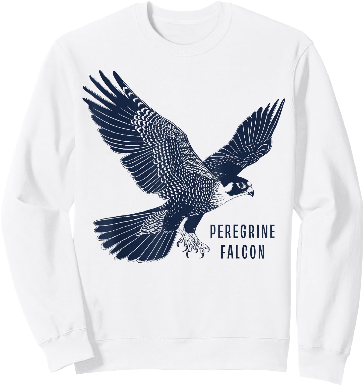 Peregrine Falcon Gifts Falconer & Falconry Gear Peregrine Falcon -Adult Grey Small Classic Fit Short Sleeve Sweatshirt - Sweatshirt | White