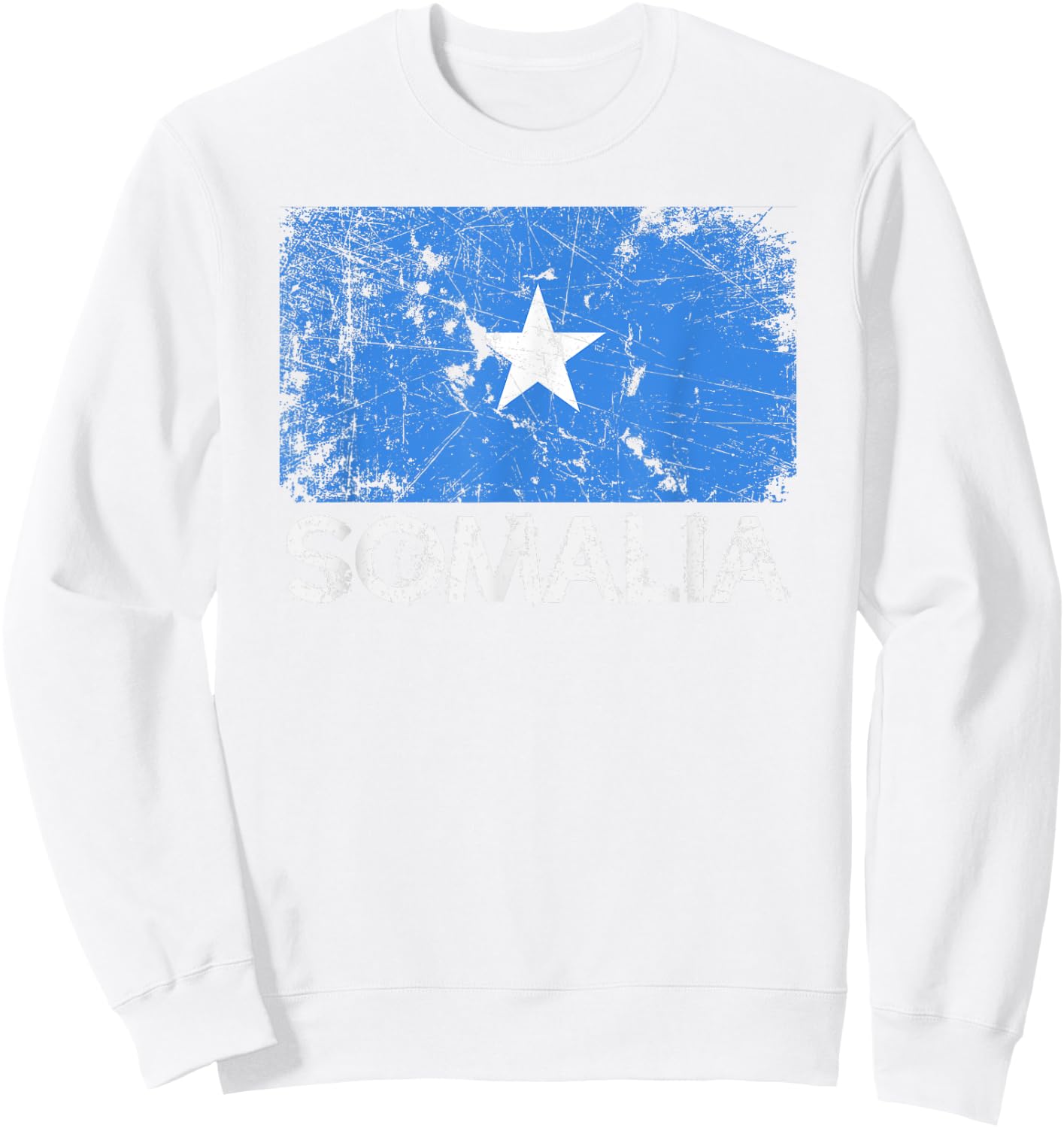 Somali Flag | Vintage Made In Somalia Gift Sweatshirt - Sweatshirt | White