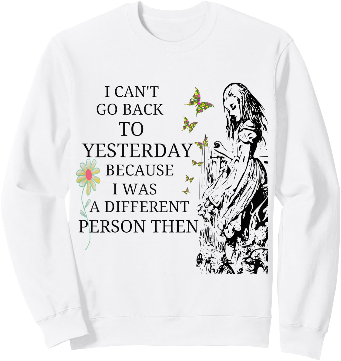 Alice in Wonderland-Men Women Kids T Shirt Sweatshirt - Sweatshirt | White