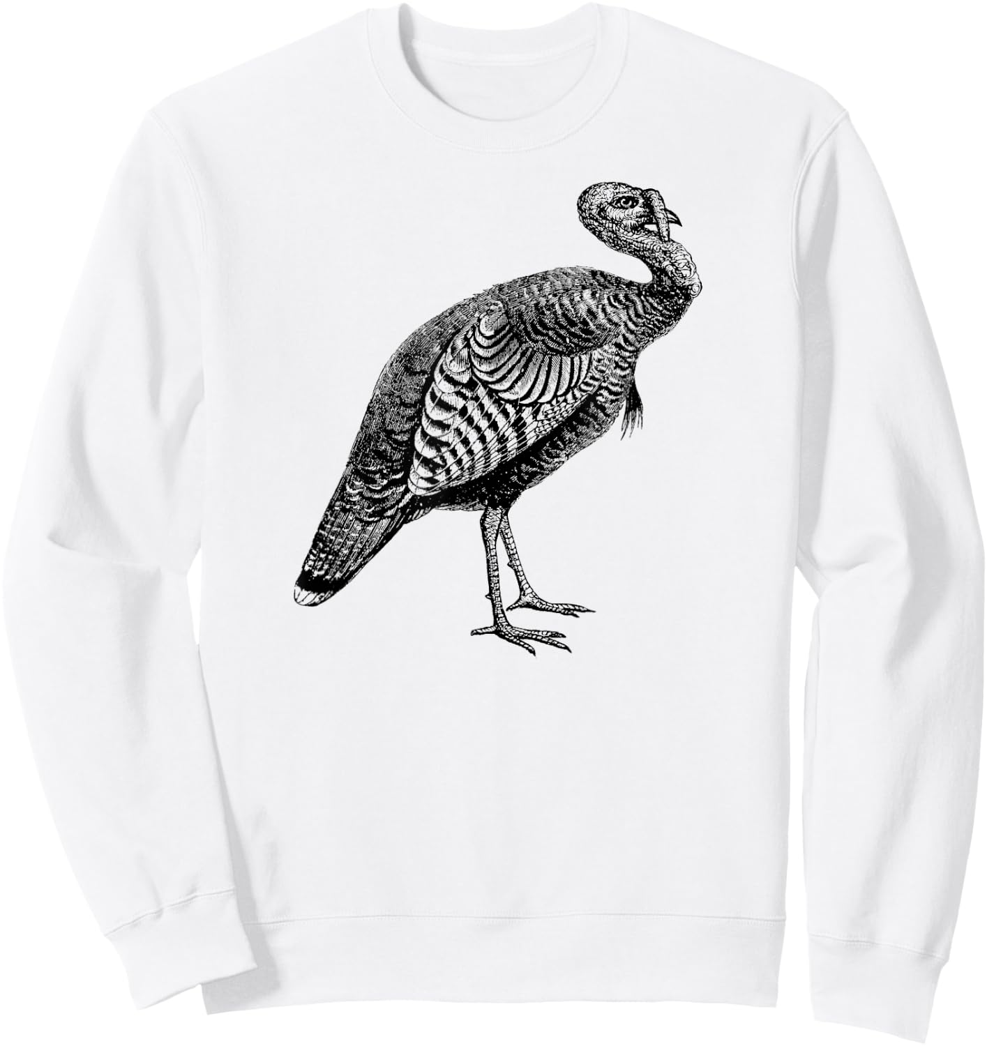 Mintage Wild Turkey Sweatshirt - Sweatshirt | White